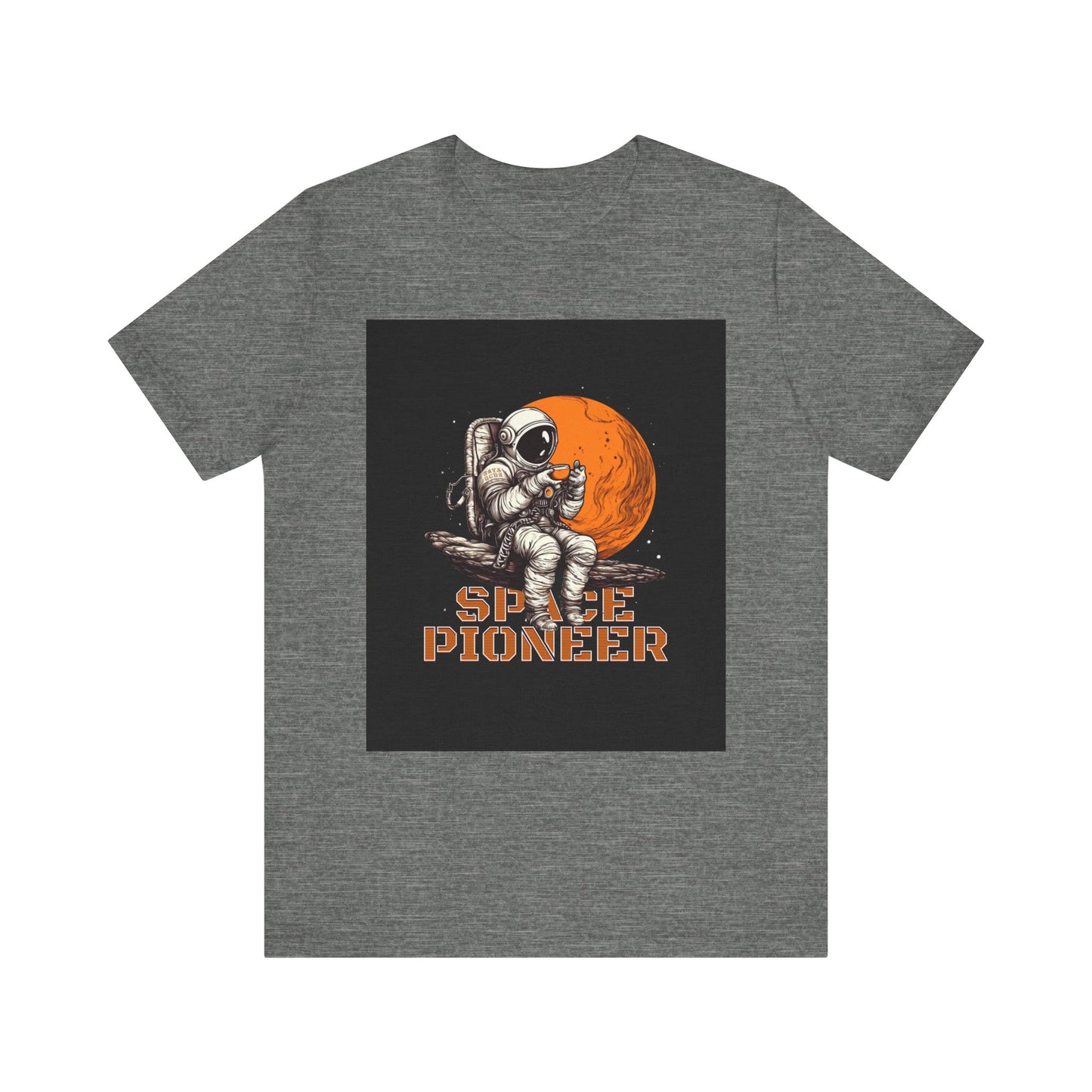 Space Pioneer Unisex Tee - Astronaut Graphic Shirt, Cool Space Themed Gift, Sci-Fi Lover Apparel, Casual Wear, Cosmic Adventure