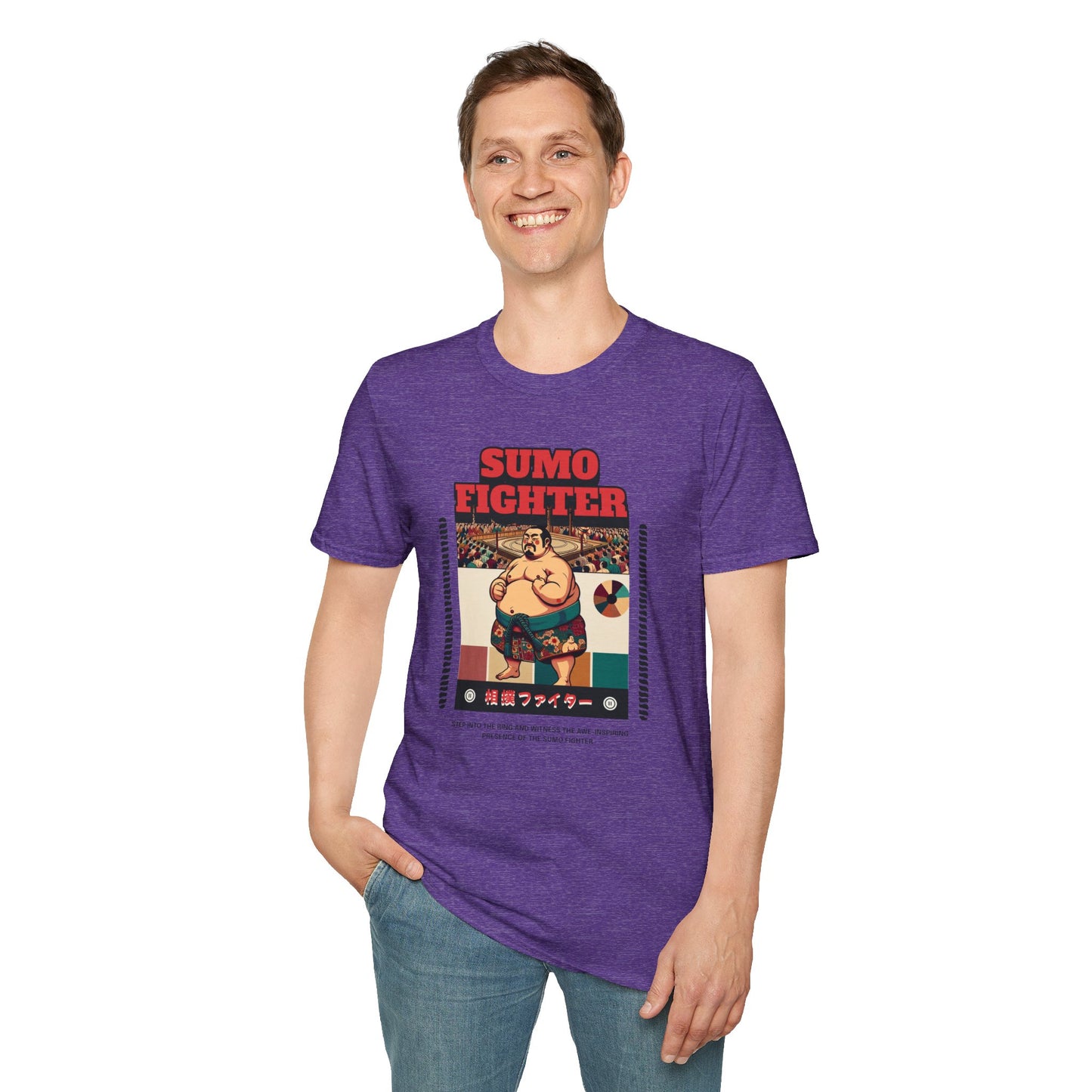 Sumo Fighter Graphic Tee | Fun Unisex T-Shirt for Sports Fans, Unique Gift, Casual Style, Anime Lovers, Vintage Aesthetic