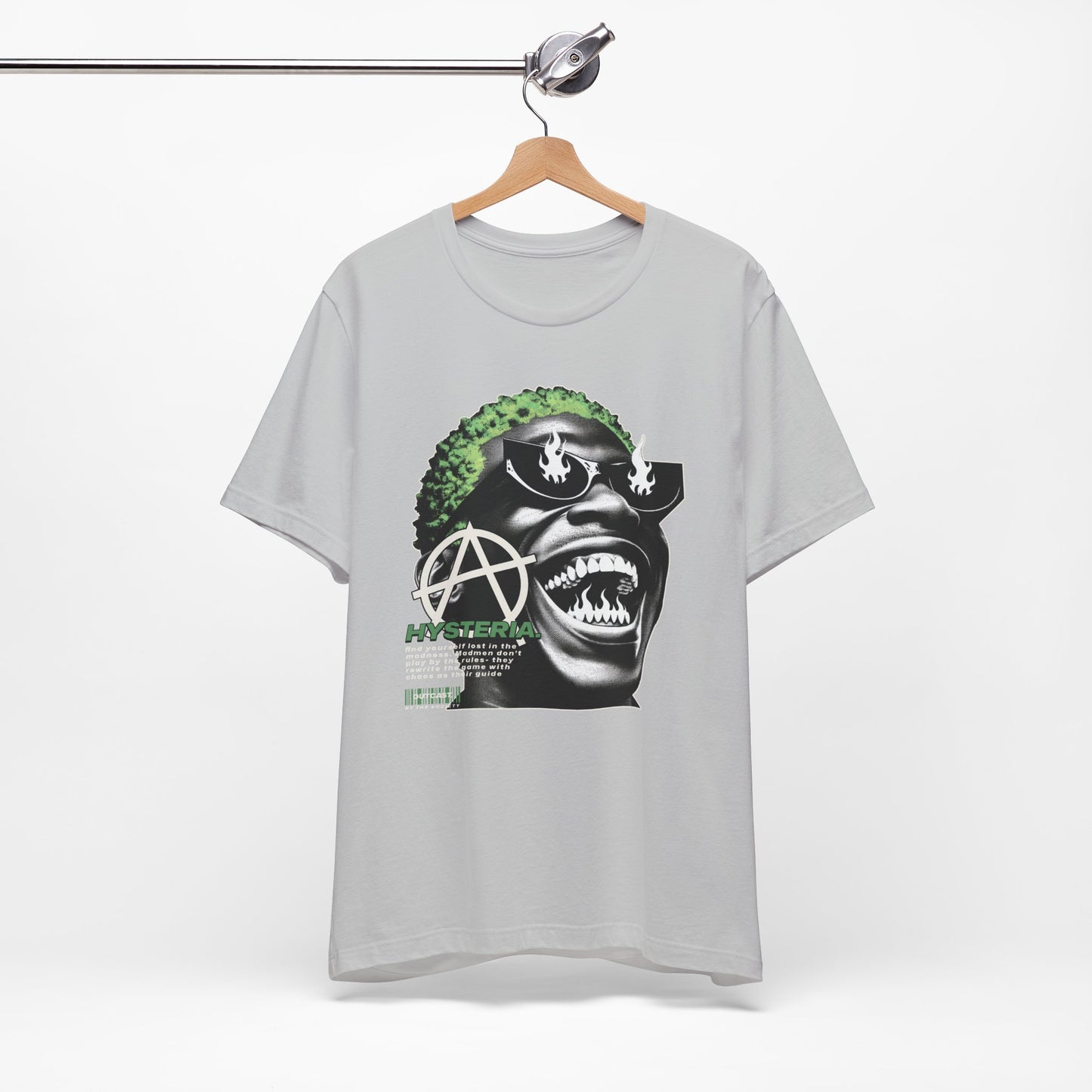 Bold Graphic Tee, Edgy Streetwear Shirt, Urban Casual Wear, Unisex Fashion Top, Gift for Music Lovers, Distinctive Artwork Tee