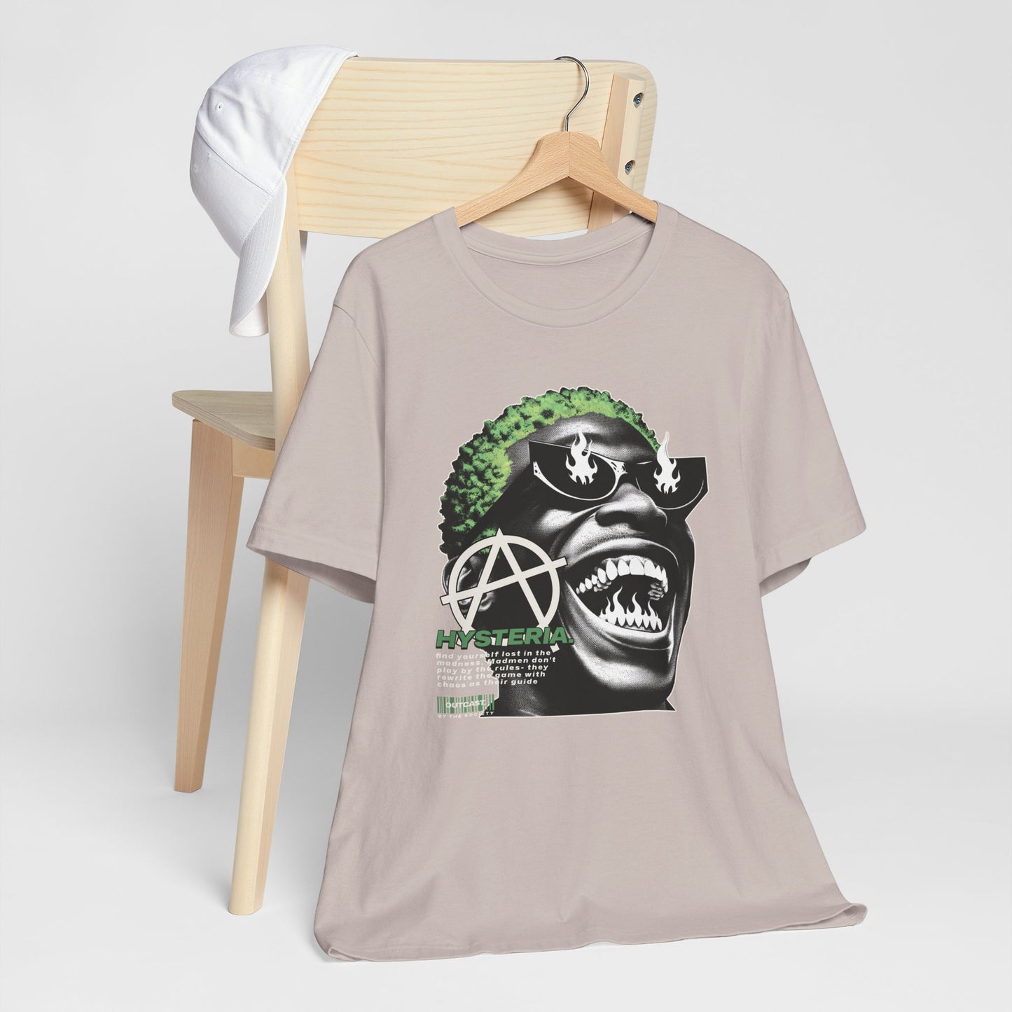 Bold Graphic Tee, Edgy Streetwear Shirt, Urban Casual Wear, Unisex Fashion Top, Gift for Music Lovers, Distinctive Artwork Tee
