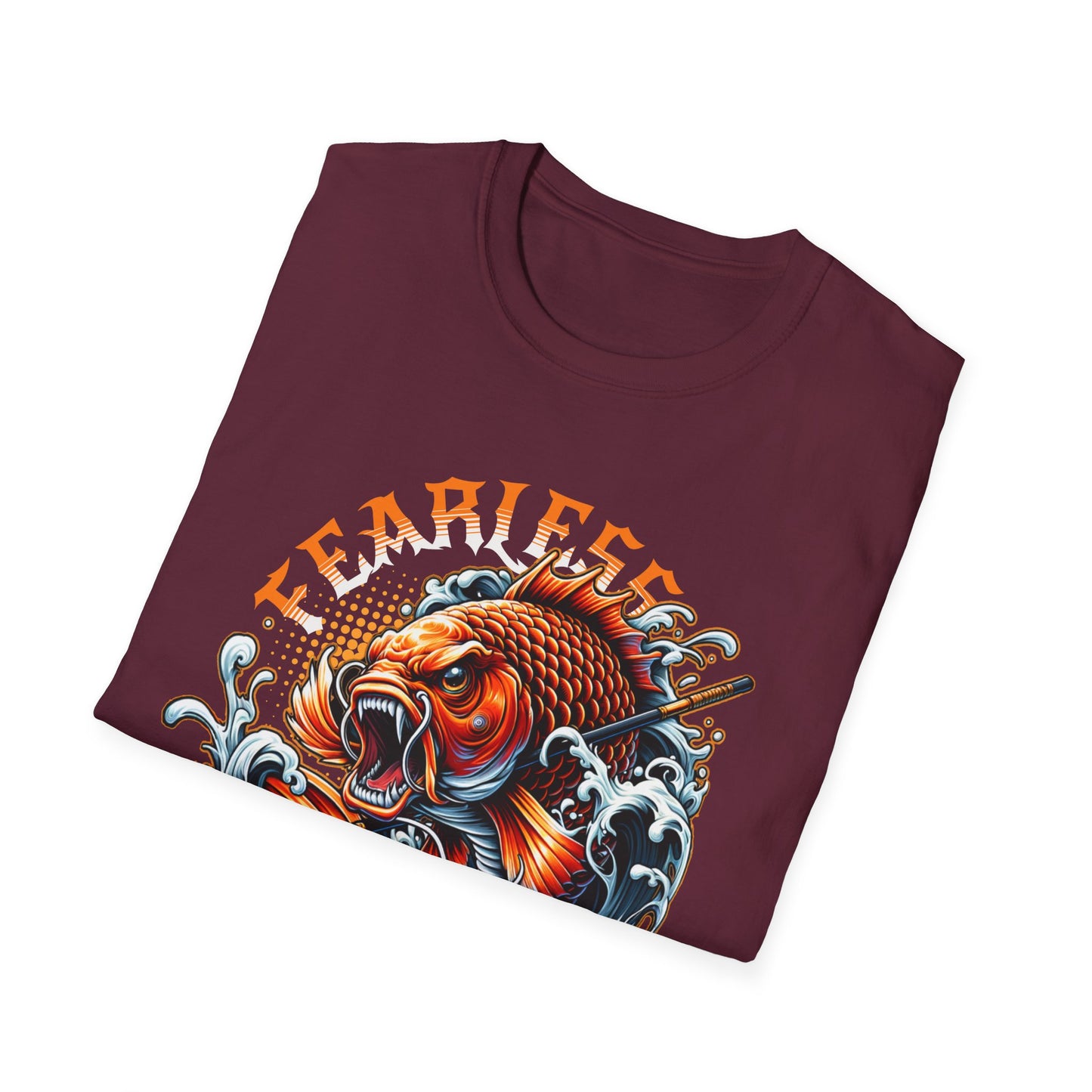 Fearless Koi Unisex Softstyle T-Shirt - Inspirational Gift, Casual Wear, Everyday Comfort, Success Apparel, Relaxed Fit