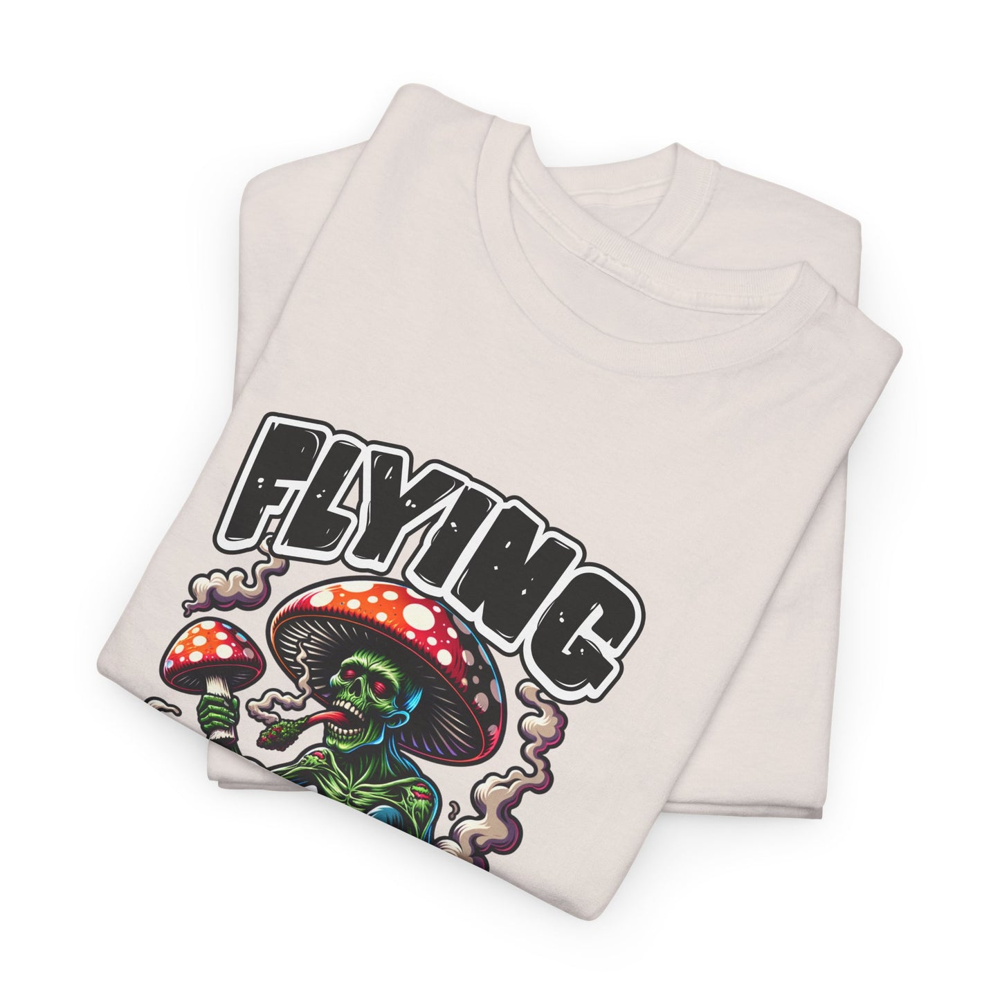 Flying High Unisex Cotton Tee, Psychedelic Shirt, Casual Wear, Gift for Stoners, Retro Fashion, Fun Graphic T-Shirt