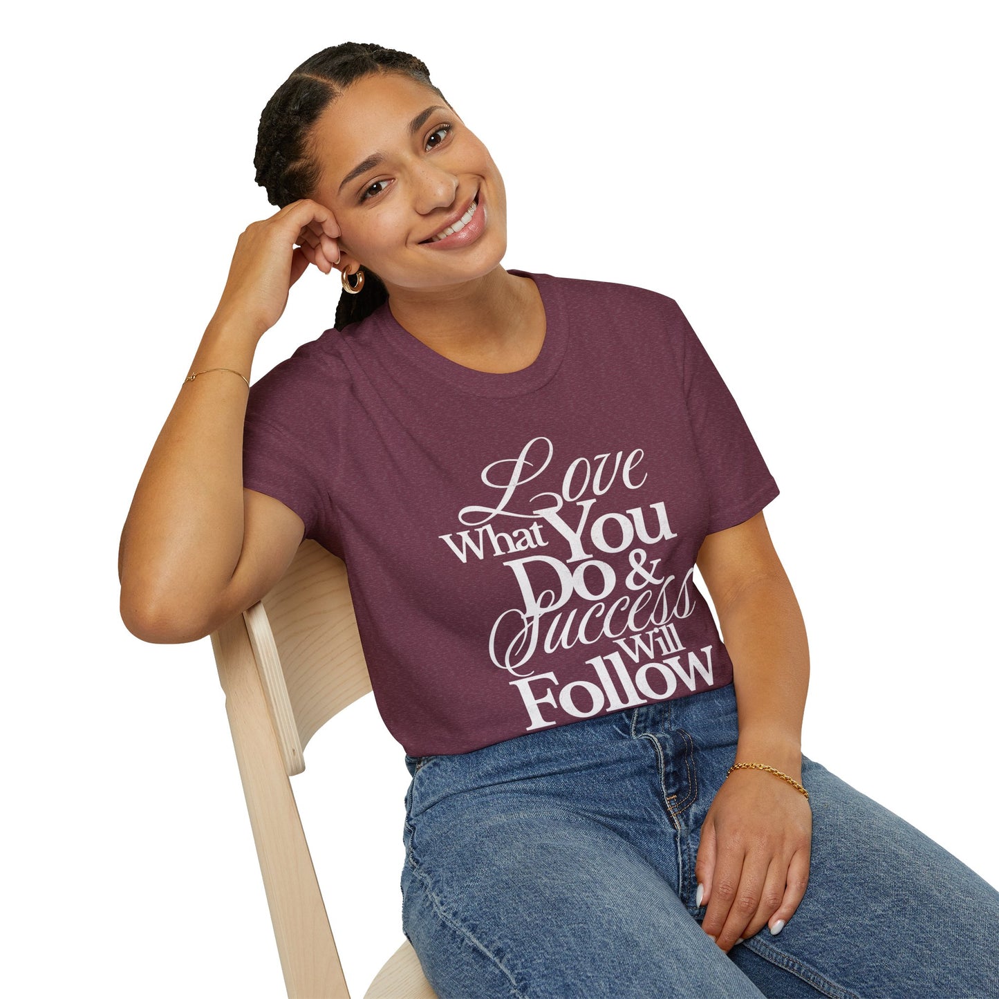 Motivational Quote Unisex Softstyle T-Shirt - Inspirational Gift, Casual Wear, Everyday Comfort, Success Apparel, Relaxed Fit
