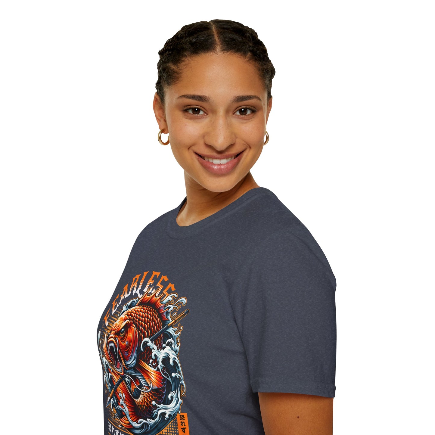 Fearless Koi Unisex Softstyle T-Shirt - Inspirational Gift, Casual Wear, Everyday Comfort, Success Apparel, Relaxed Fit