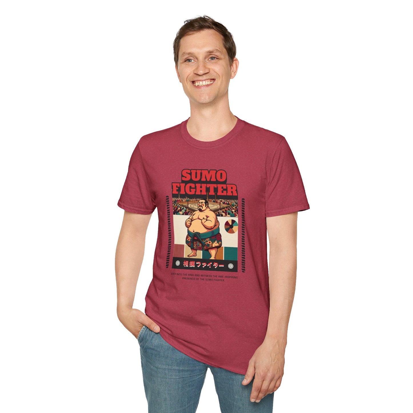 Sumo Fighter Graphic Tee | Fun Unisex T-Shirt for Sports Fans, Unique Gift, Casual Style, Anime Lovers, Vintage Aesthetic