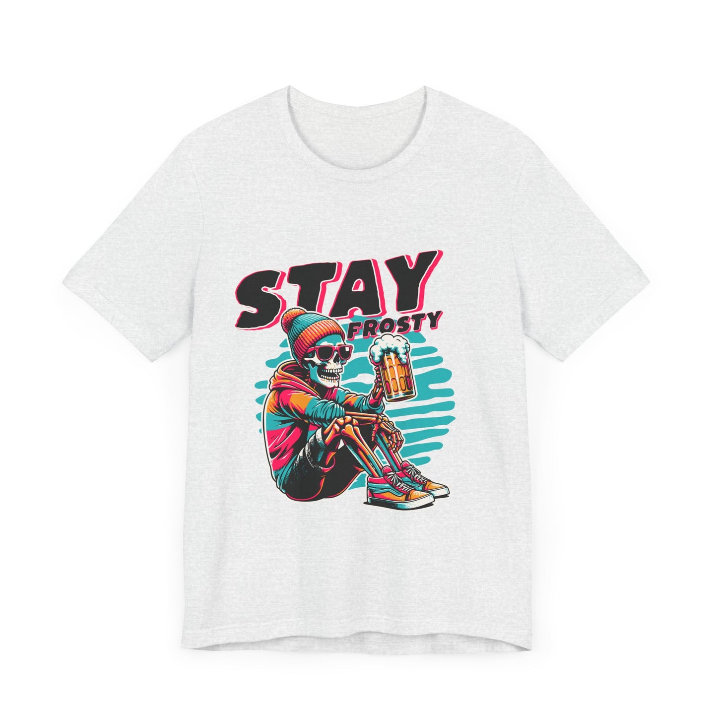 Stay Frosty Unisex Tee, Cool Graphic Shirt, Summer Vibes, Casual Wear, Gift for Him, Music Festival Fashion
