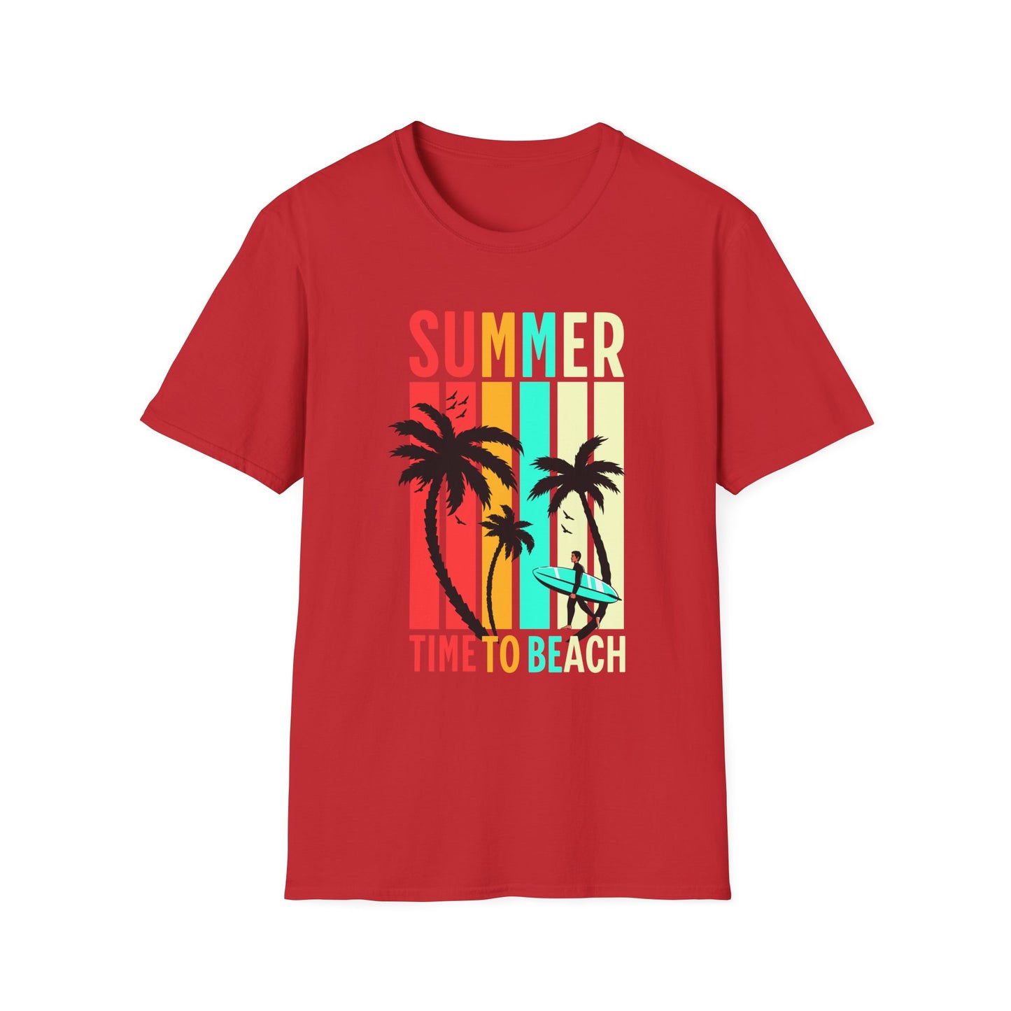 Summer Vibes Unisex T-Shirt, Beach Party Shirt, Casual Wear, Gift for Friends, Vacation Outfit, Coaster Inspired Design