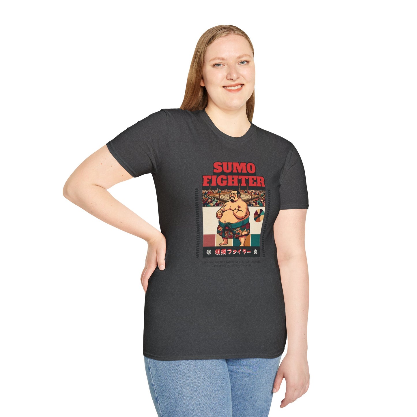 Sumo Fighter Graphic Tee | Fun Unisex T-Shirt for Sports Fans, Unique Gift, Casual Style, Anime Lovers, Vintage Aesthetic