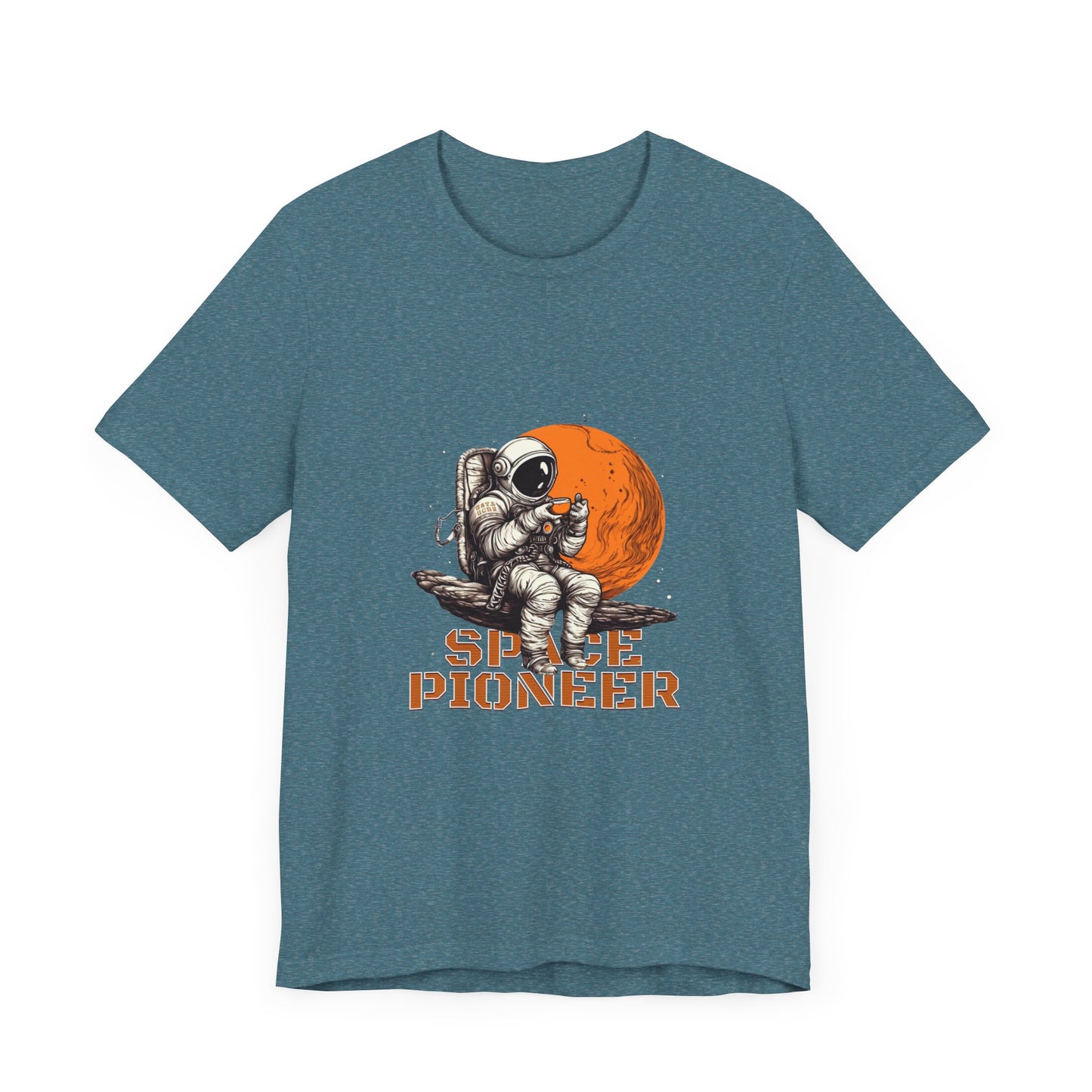 Space Pioneer Astronaut Tee, Cosmic Shirt, Gift for Astro Lovers, Unisex Graphic Tee, Sci-Fi T-Shirt, Casual Spacewear