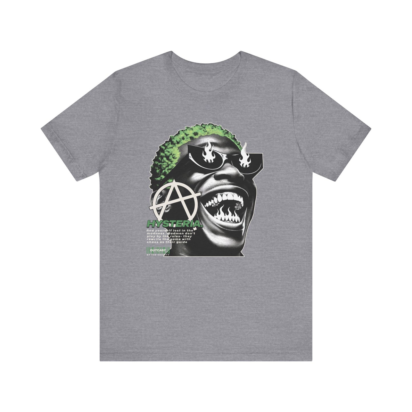 Bold Graphic Tee, Edgy Streetwear Shirt, Urban Casual Wear, Unisex Fashion Top, Gift for Music Lovers, Distinctive Artwork Tee