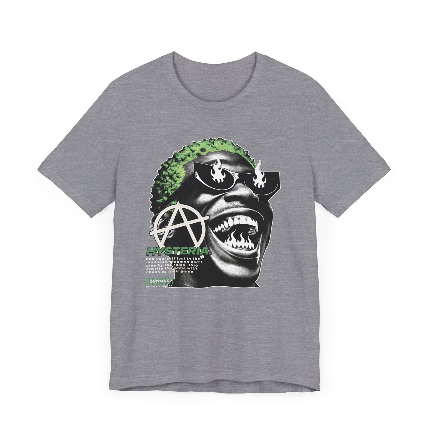 Bold Graphic Tee, Edgy Streetwear Shirt, Urban Casual Wear, Unisex Fashion Top, Gift for Music Lovers, Distinctive Artwork Tee