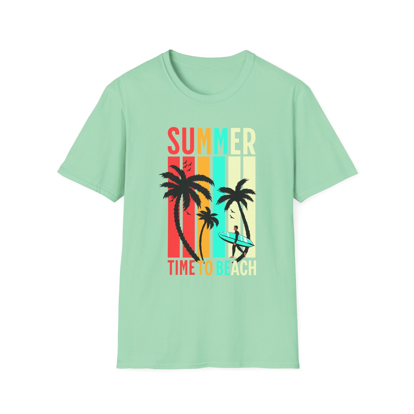 Summer Vibes Unisex T-Shirt, Beach Party Shirt, Casual Wear, Gift for Friends, Vacation Outfit, Coaster Inspired Design