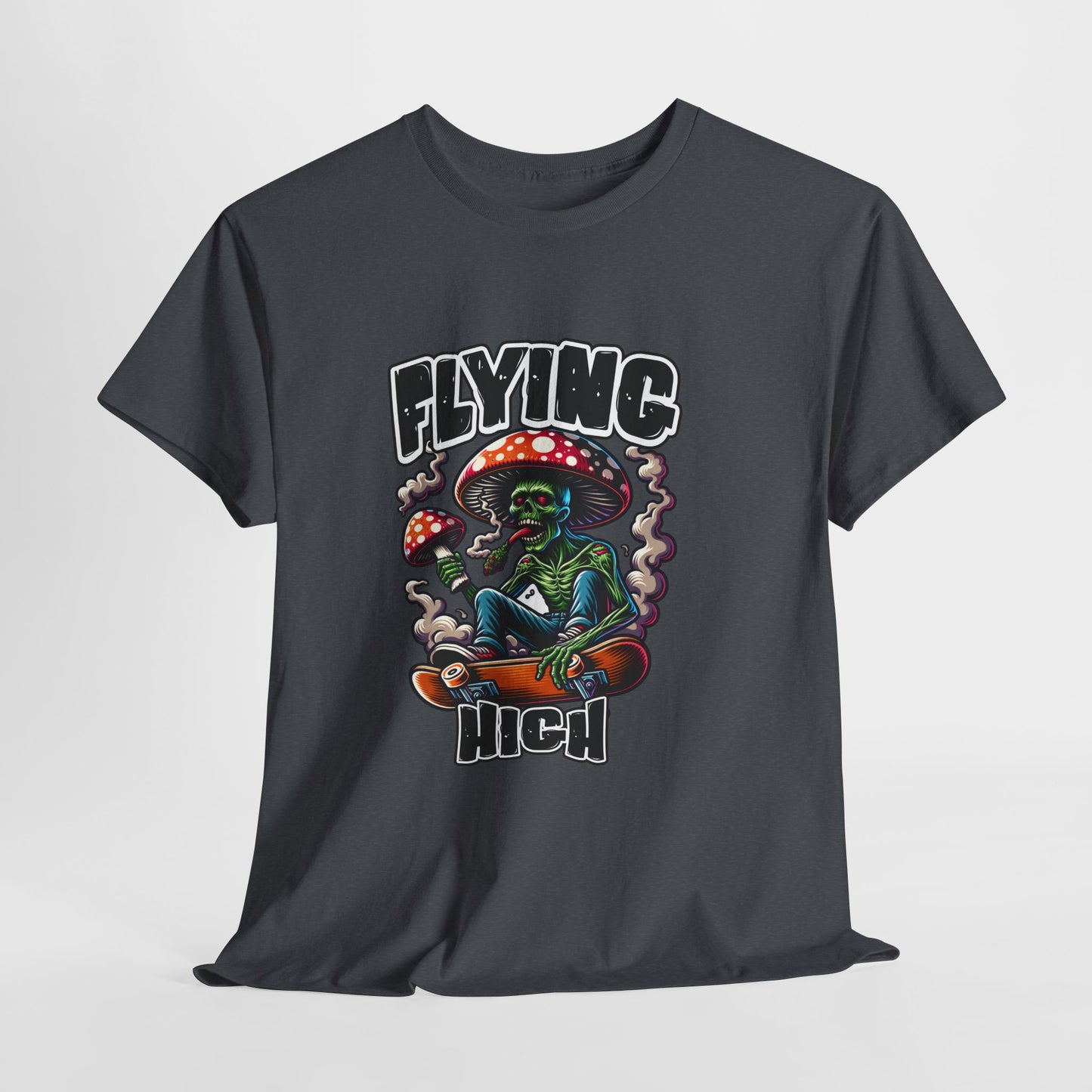 Flying High Unisex Cotton Tee, Psychedelic Shirt, Casual Wear, Gift for Stoners, Retro Fashion, Fun Graphic T-Shirt