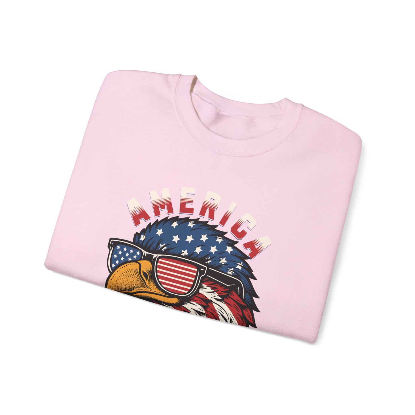 Patriotic Eagle Crewneck Sweatshirt, America Sweatshirt, Unisex Pullover, 4th of July Shirt, Eagle Graphic Sweatshirt