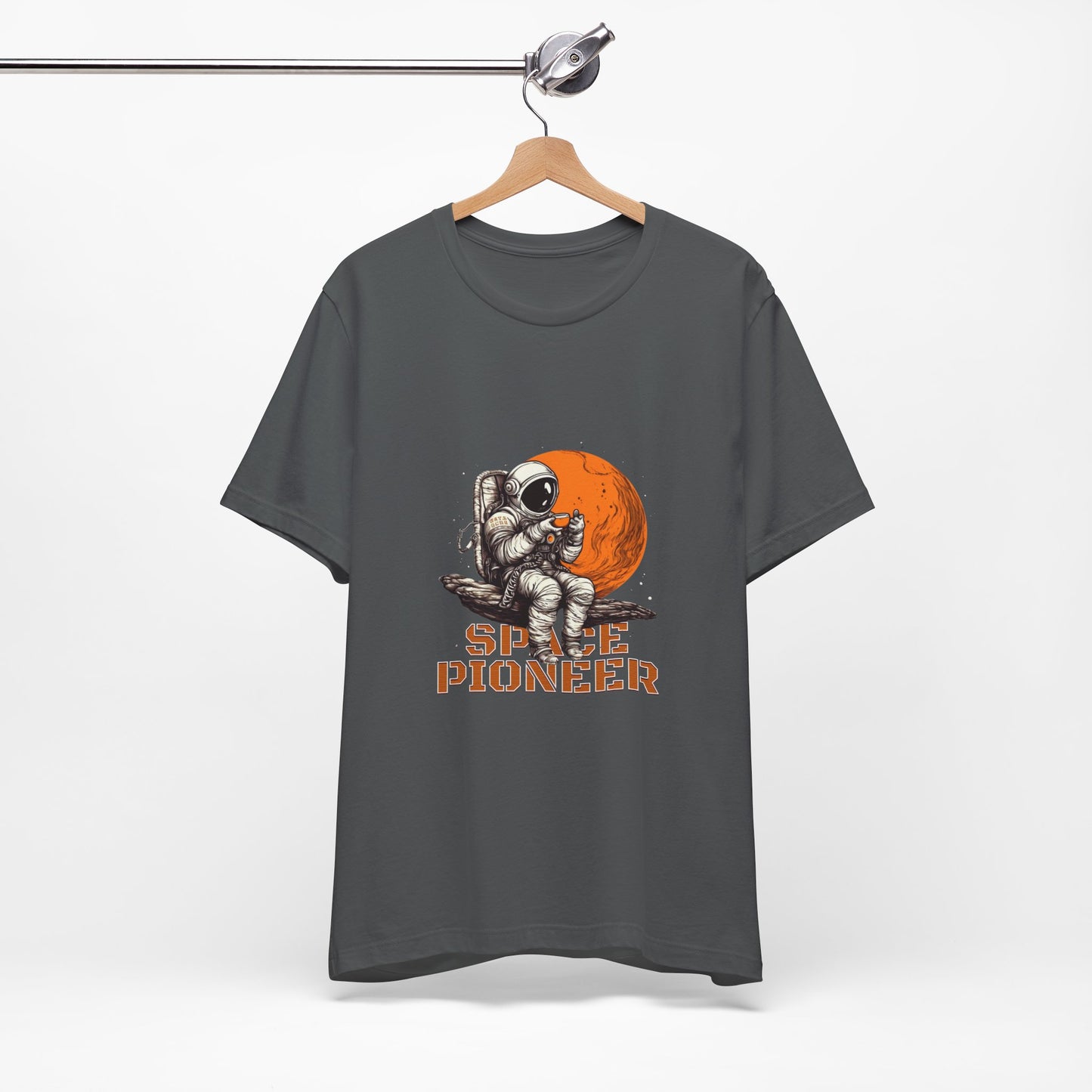Space Pioneer Astronaut Tee, Cosmic Shirt, Gift for Astro Lovers, Unisex Graphic Tee, Sci-Fi T-Shirt, Casual Spacewear