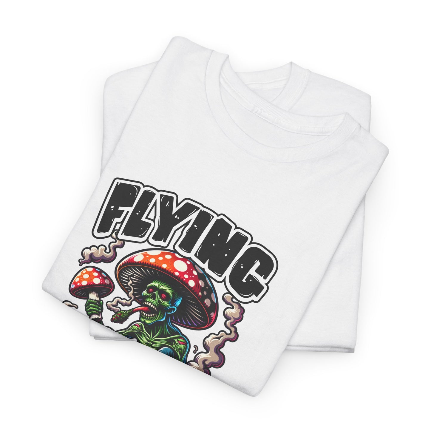 Flying High Unisex Cotton Tee, Psychedelic Shirt, Casual Wear, Gift for Stoners, Retro Fashion, Fun Graphic T-Shirt