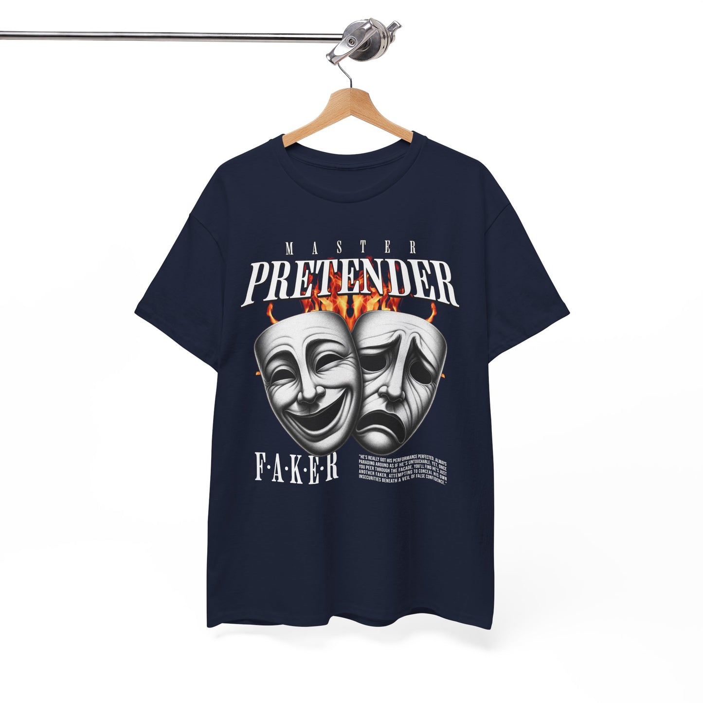 Theatrical Masks Unisex Heavy Cotton Tee, Perfect for Drama Lovers, Gift for Actors, Casual Wear, Theatre Fan Apparel