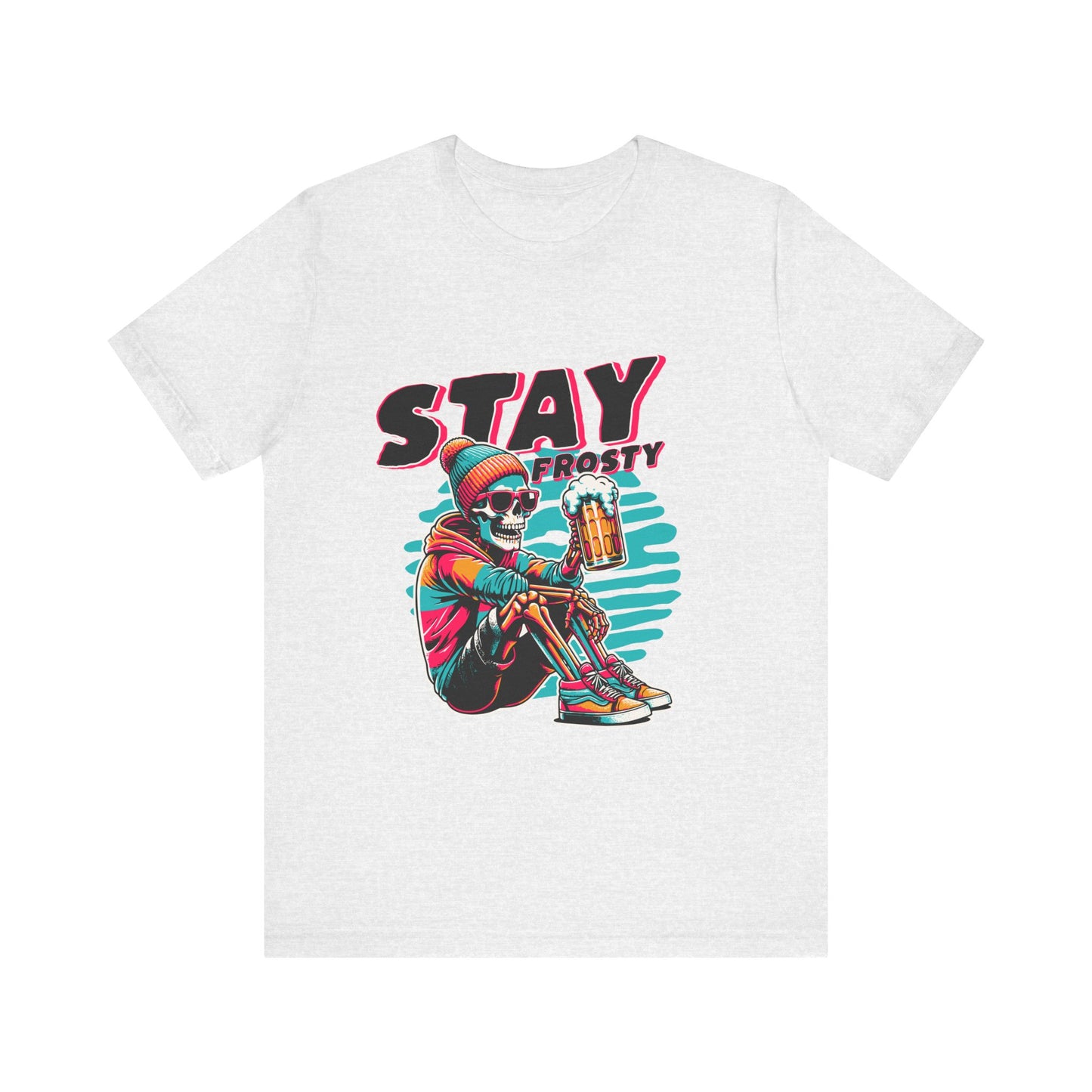 Stay Frosty Unisex Tee, Cool Graphic Shirt, Summer Vibes, Casual Wear, Gift for Him, Music Festival Fashion