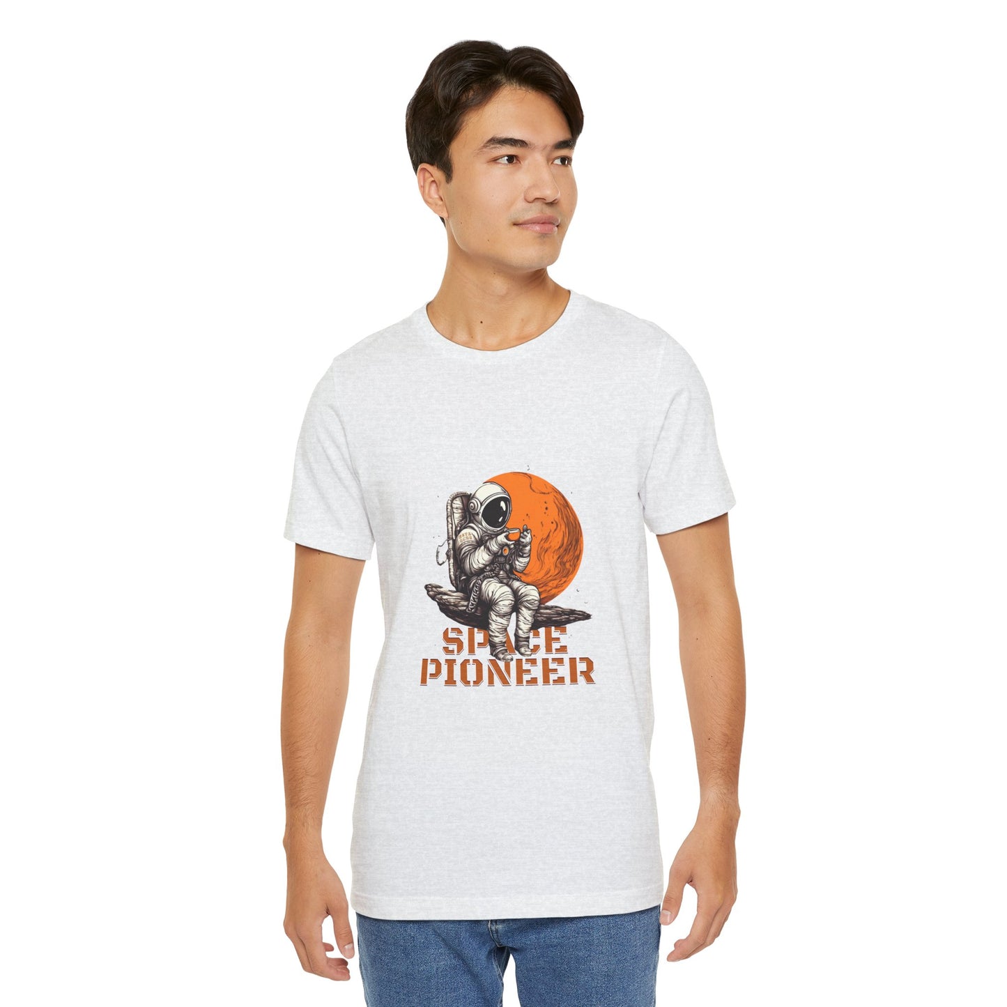 Space Pioneer Astronaut Tee, Cosmic Shirt, Gift for Astro Lovers, Unisex Graphic Tee, Sci-Fi T-Shirt, Casual Spacewear