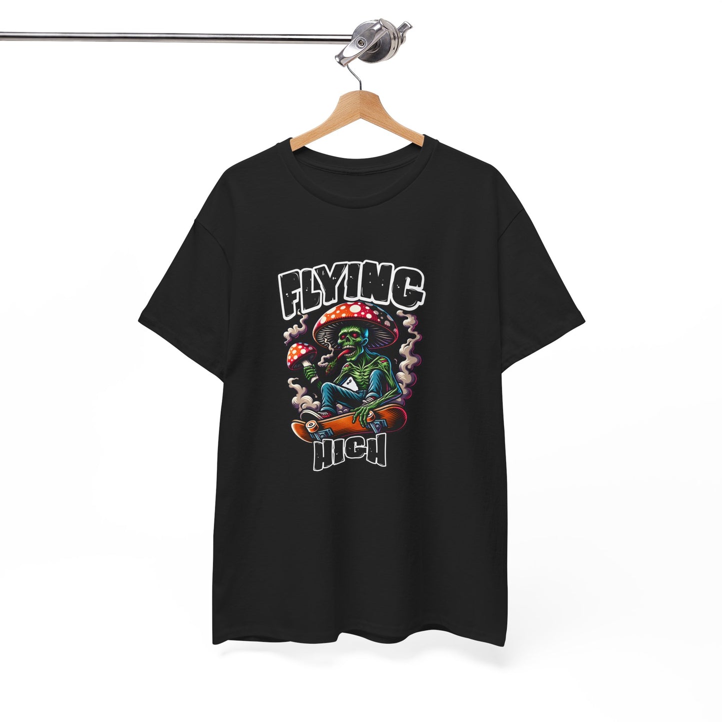 Flying High Unisex Cotton Tee, Psychedelic Shirt, Casual Wear, Gift for Stoners, Retro Fashion, Fun Graphic T-Shirt