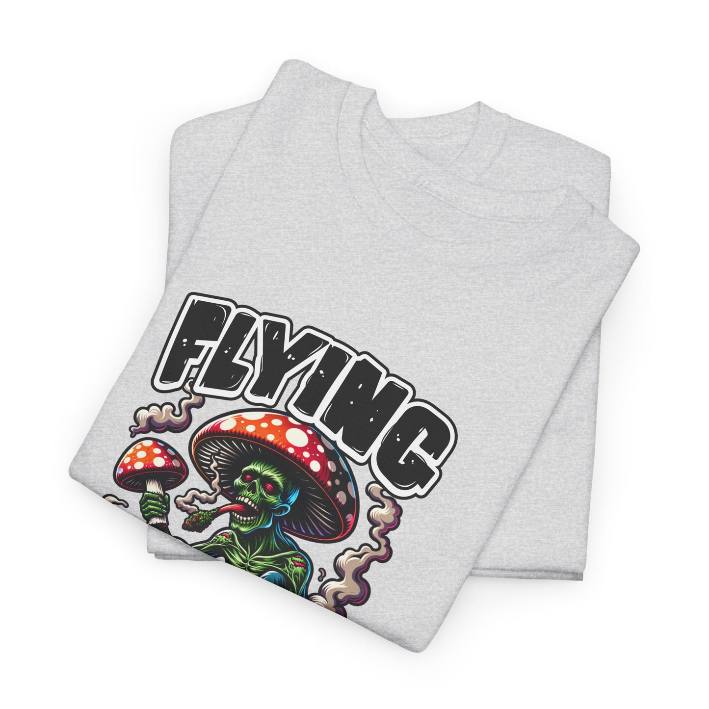 Flying High Unisex Cotton Tee, Psychedelic Shirt, Casual Wear, Gift for Stoners, Retro Fashion, Fun Graphic T-Shirt