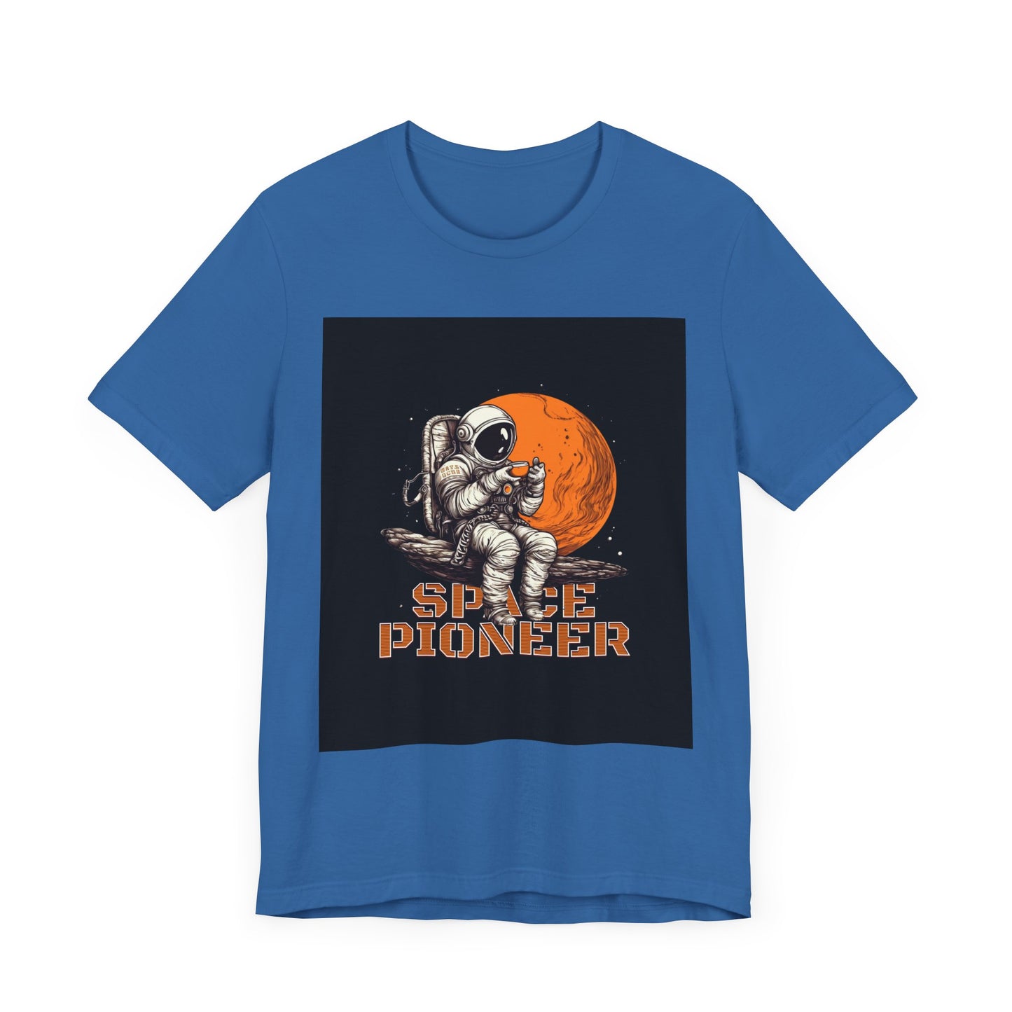 Space Pioneer Unisex Tee - Astronaut Graphic Shirt, Cool Space Themed Gift, Sci-Fi Lover Apparel, Casual Wear, Cosmic Adventure