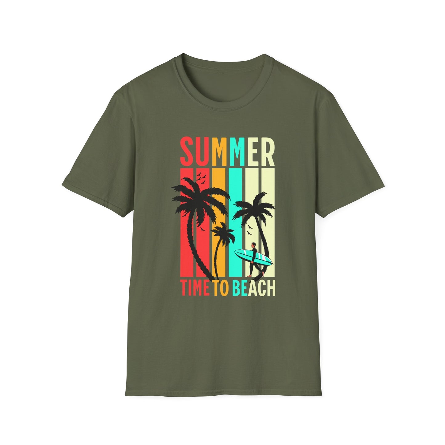 Summer Vibes Unisex T-Shirt, Beach Party Shirt, Casual Wear, Gift for Friends, Vacation Outfit, Coaster Inspired Design