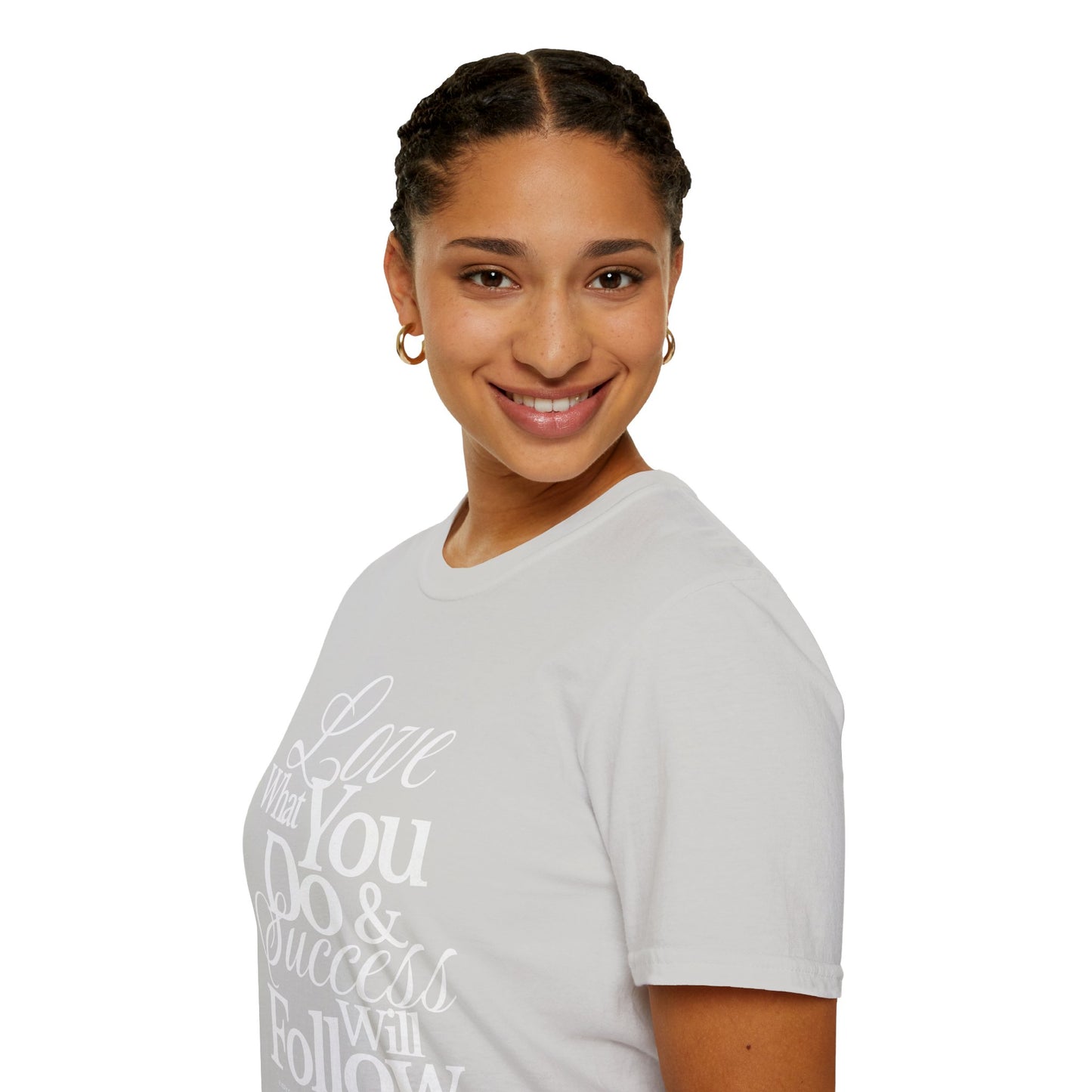 Motivational Quote Unisex Softstyle T-Shirt - Inspirational Gift, Casual Wear, Everyday Comfort, Success Apparel, Relaxed Fit