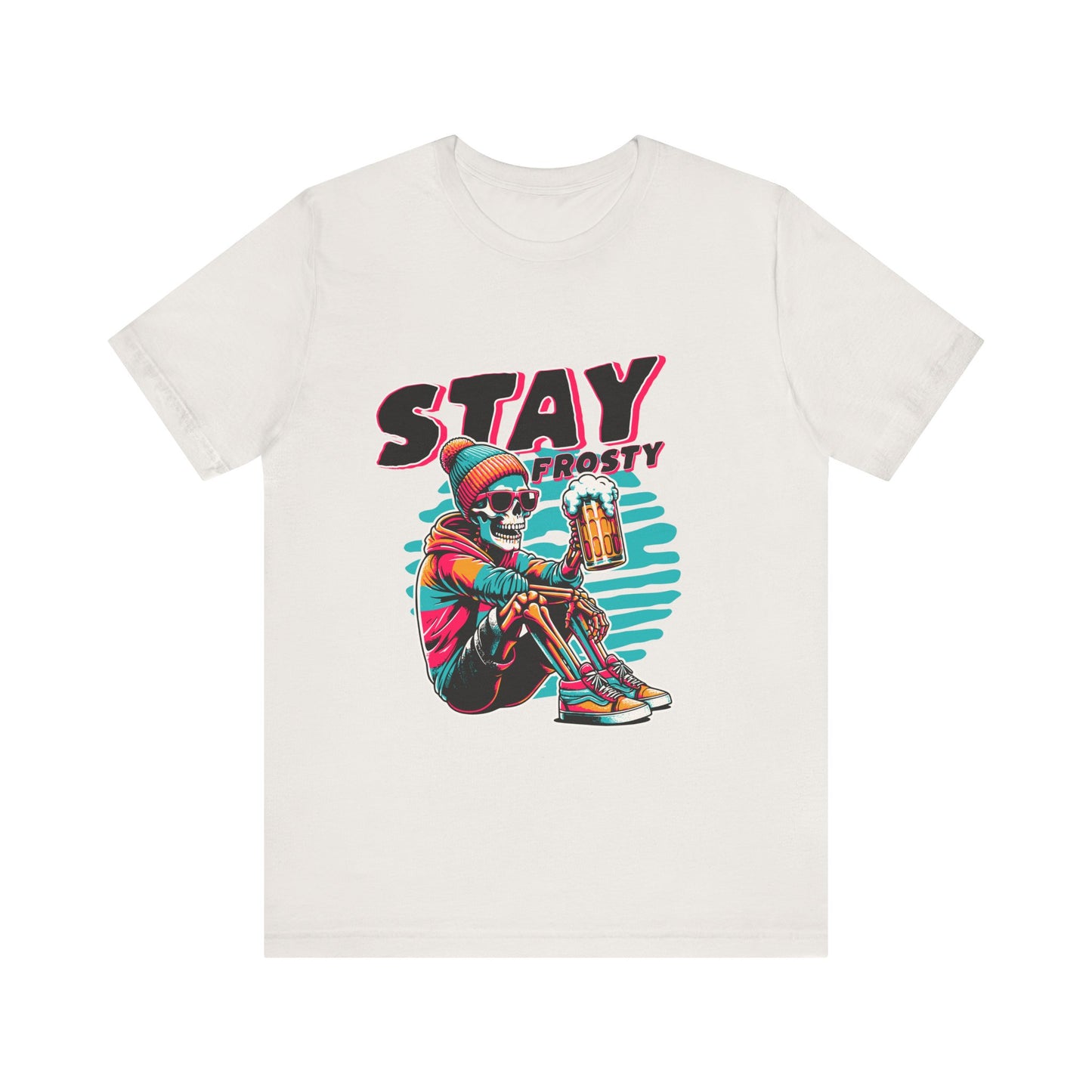 Stay Frosty Unisex Tee, Cool Graphic Shirt, Summer Vibes, Casual Wear, Gift for Him, Music Festival Fashion