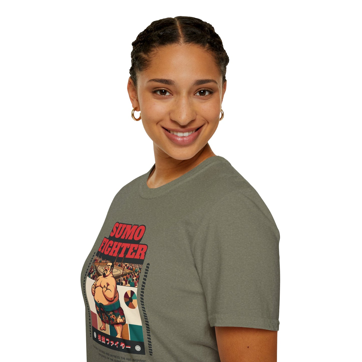 Sumo Fighter Graphic Tee | Fun Unisex T-Shirt for Sports Fans, Unique Gift, Casual Style, Anime Lovers, Vintage Aesthetic