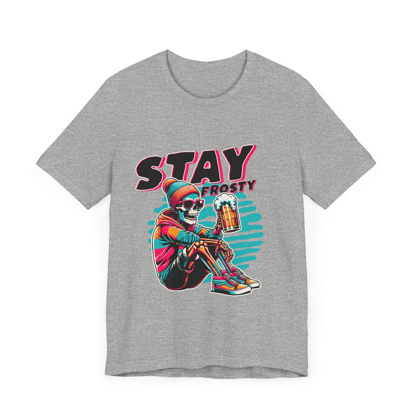 Stay Frosty Unisex Tee, Cool Graphic Shirt, Summer Vibes, Casual Wear, Gift for Him, Music Festival Fashion
