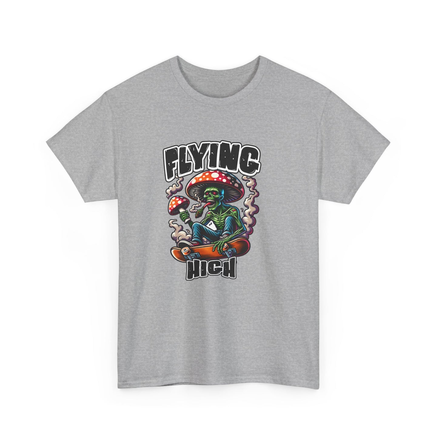 Flying High Unisex Cotton Tee, Psychedelic Shirt, Casual Wear, Gift for Stoners, Retro Fashion, Fun Graphic T-Shirt