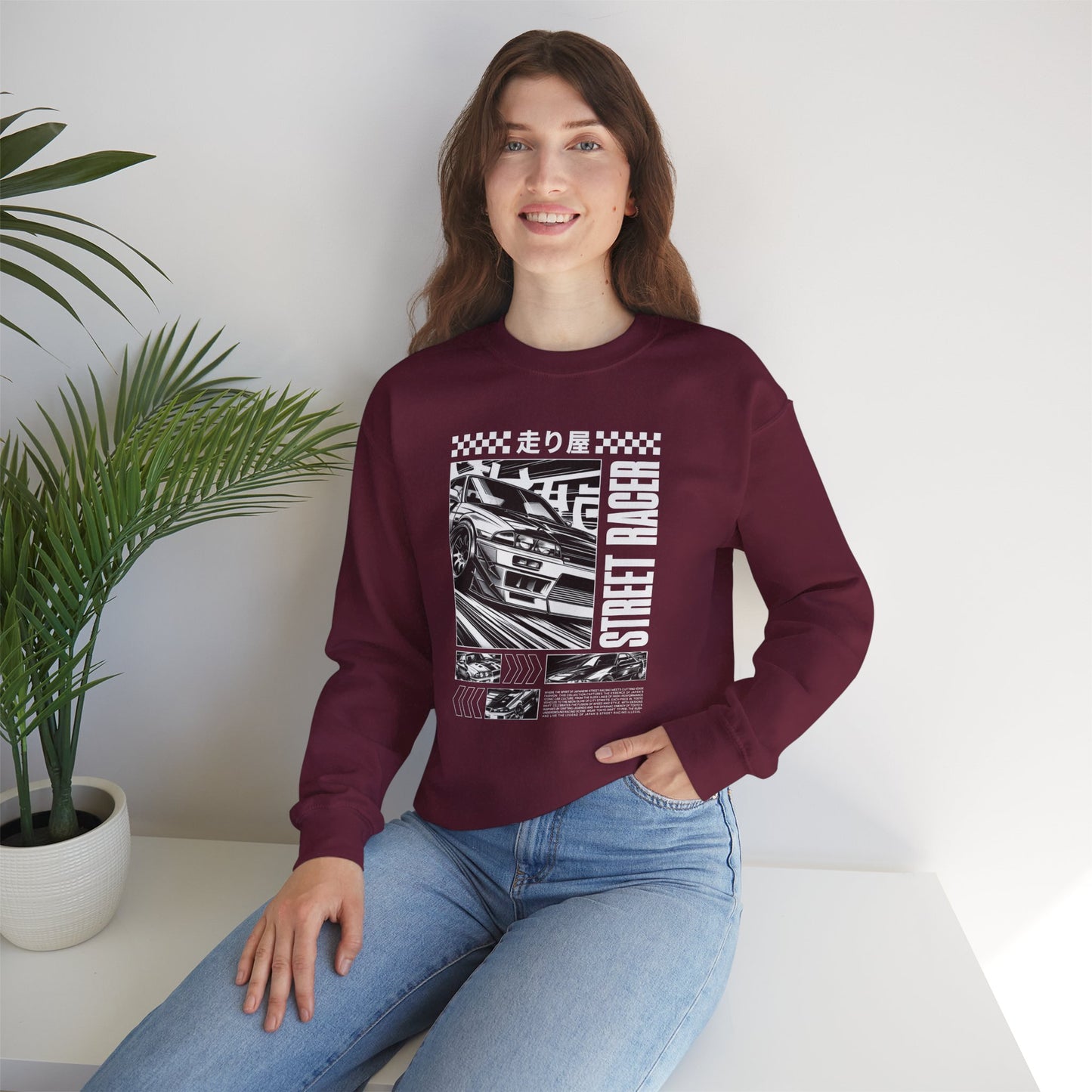 Vintage Racing Graphic Sweatshirt, Cool Car Sweatshirt, Automotive Gift, Unisex Crewneck, Casual Wear, Perfect for Car Lovers