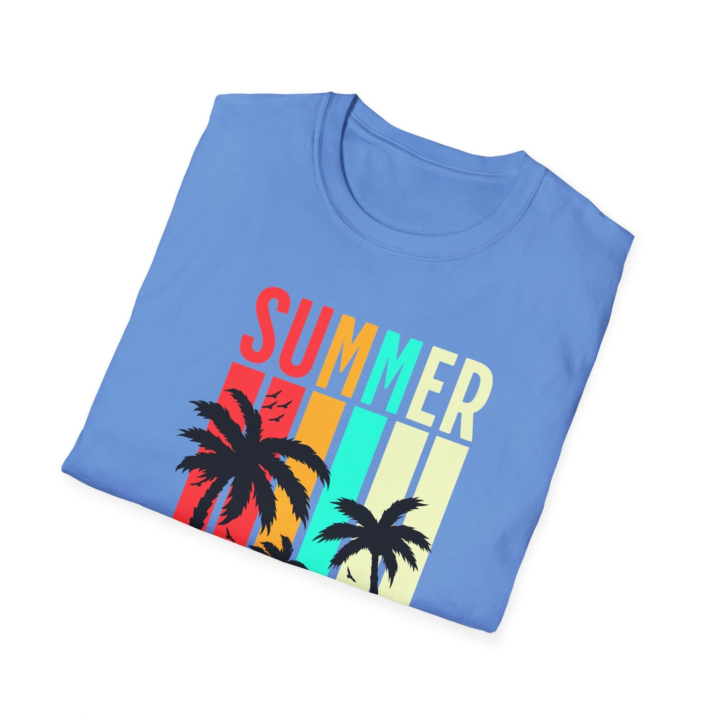 Summer Vibes Unisex T-Shirt, Beach Party Shirt, Casual Wear, Gift for Friends, Vacation Outfit, Coaster Inspired Design