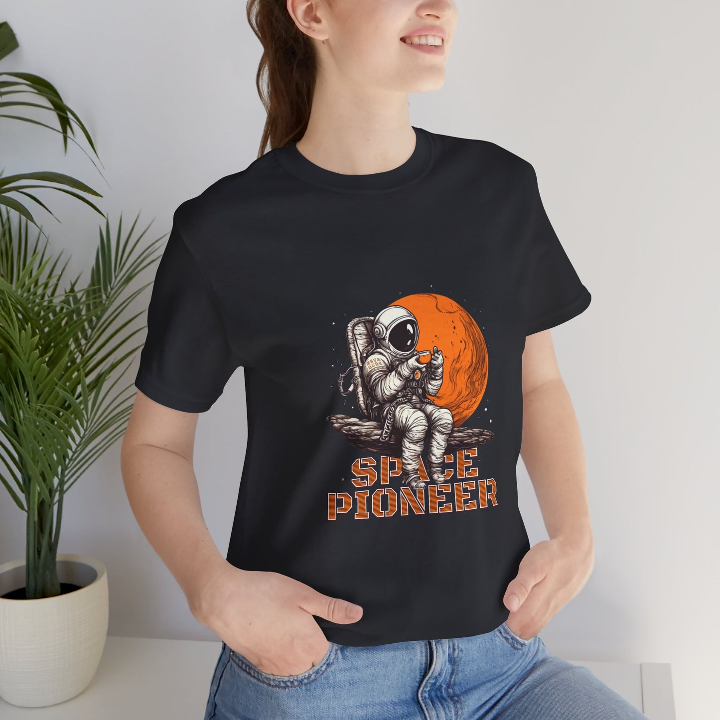 Space Pioneer Astronaut Tee, Cosmic Shirt, Gift for Astro Lovers, Unisex Graphic Tee, Sci-Fi T-Shirt, Casual Spacewear