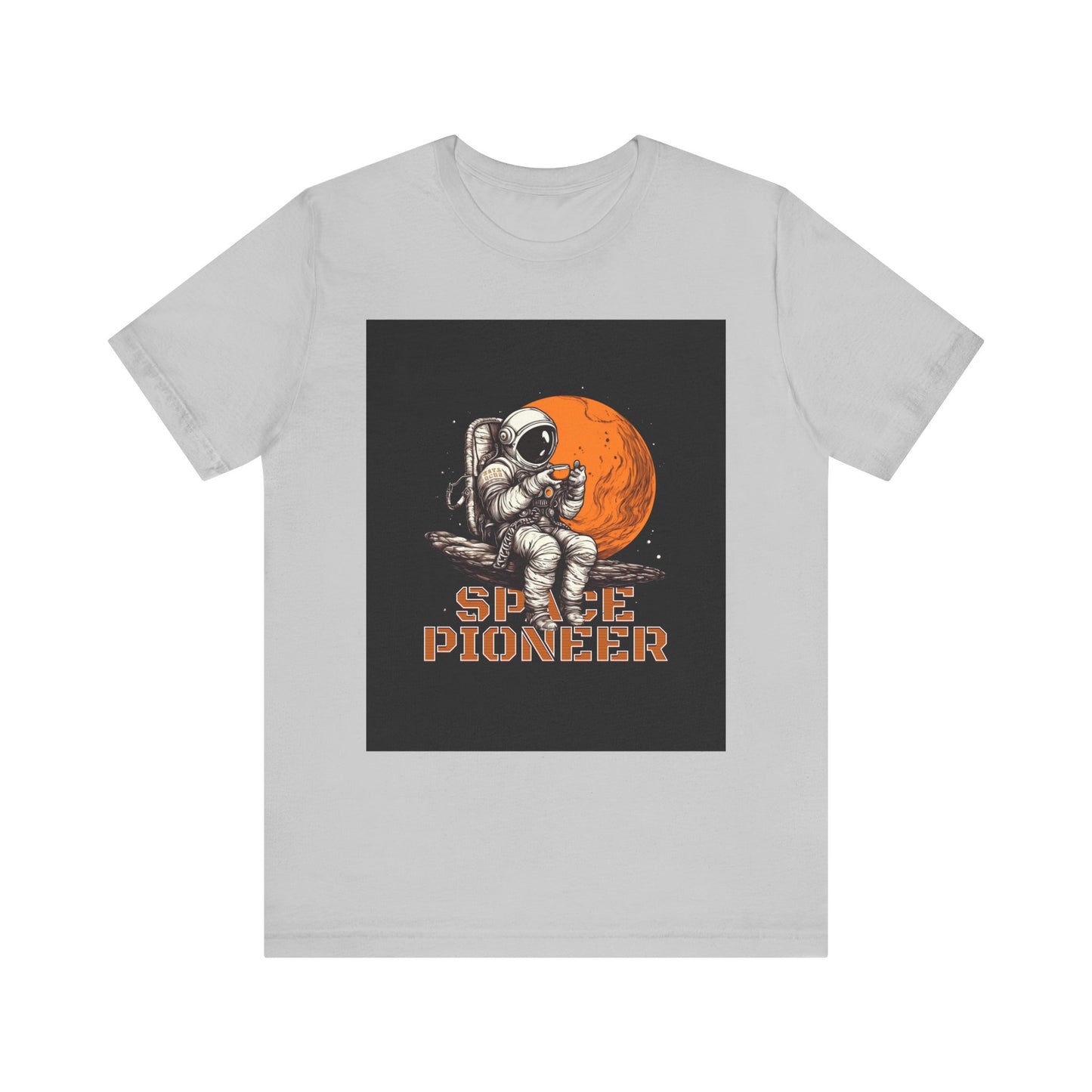 Space Pioneer Unisex Tee - Astronaut Graphic Shirt, Cool Space Themed Gift, Sci-Fi Lover Apparel, Casual Wear, Cosmic Adventure