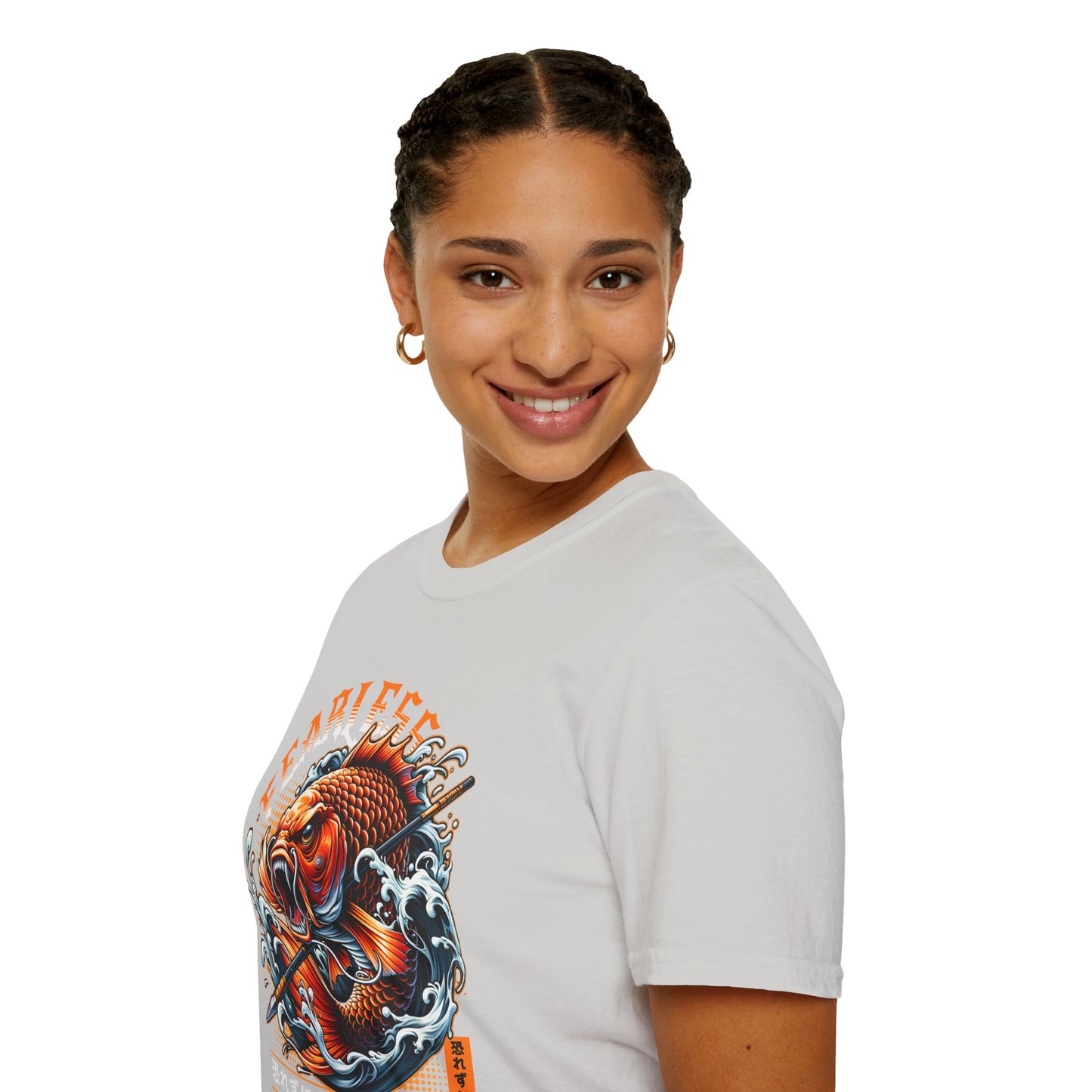 Fearless Koi Unisex Softstyle T-Shirt - Inspirational Gift, Casual Wear, Everyday Comfort, Success Apparel, Relaxed Fit