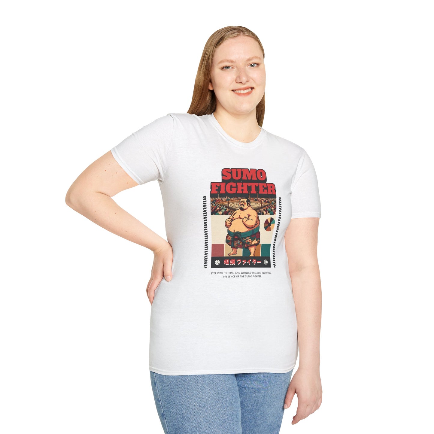 Sumo Fighter Graphic Tee | Fun Unisex T-Shirt for Sports Fans, Unique Gift, Casual Style, Anime Lovers, Vintage Aesthetic