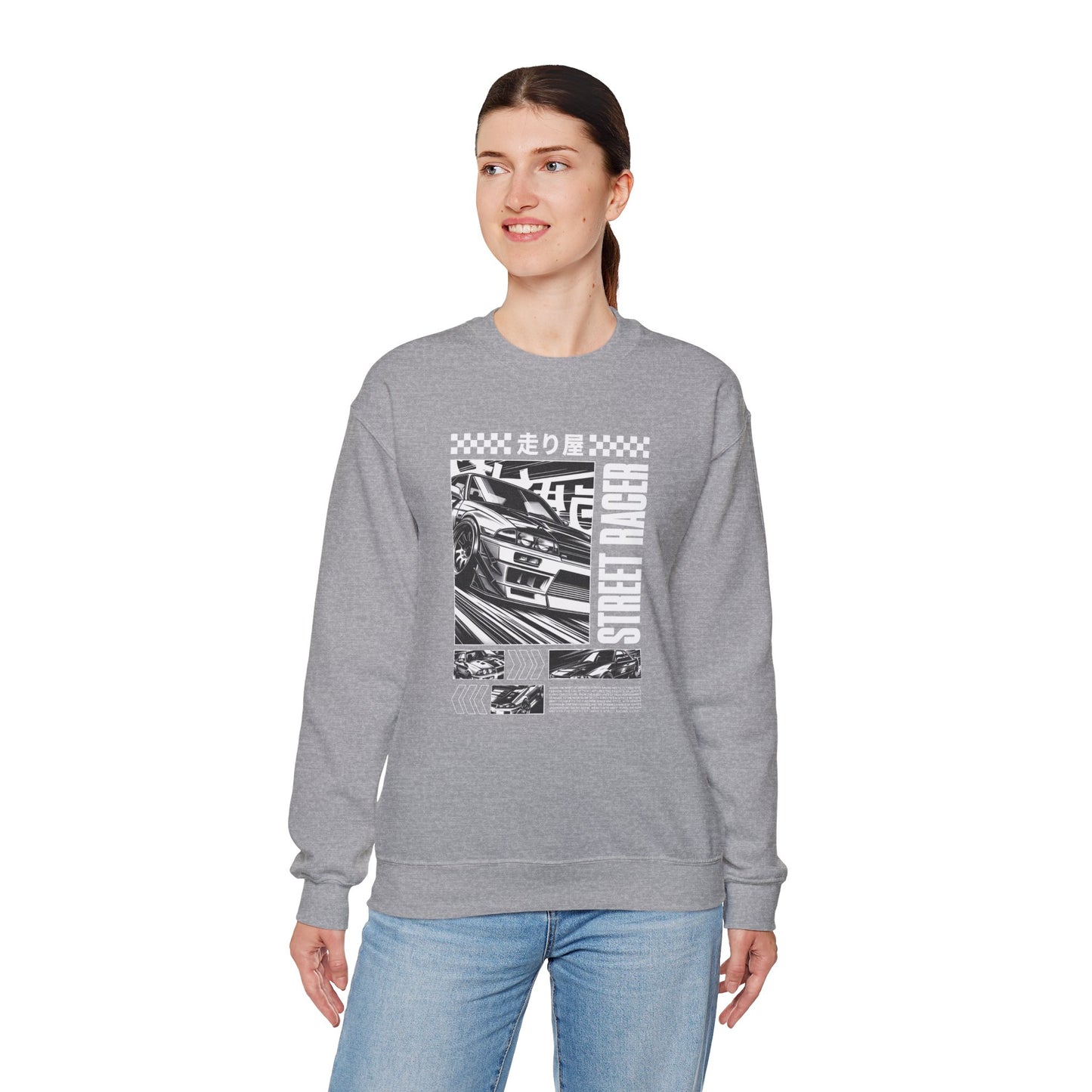 Vintage Racing Graphic Sweatshirt, Cool Car Sweatshirt, Automotive Gift, Unisex Crewneck, Casual Wear, Perfect for Car Lovers
