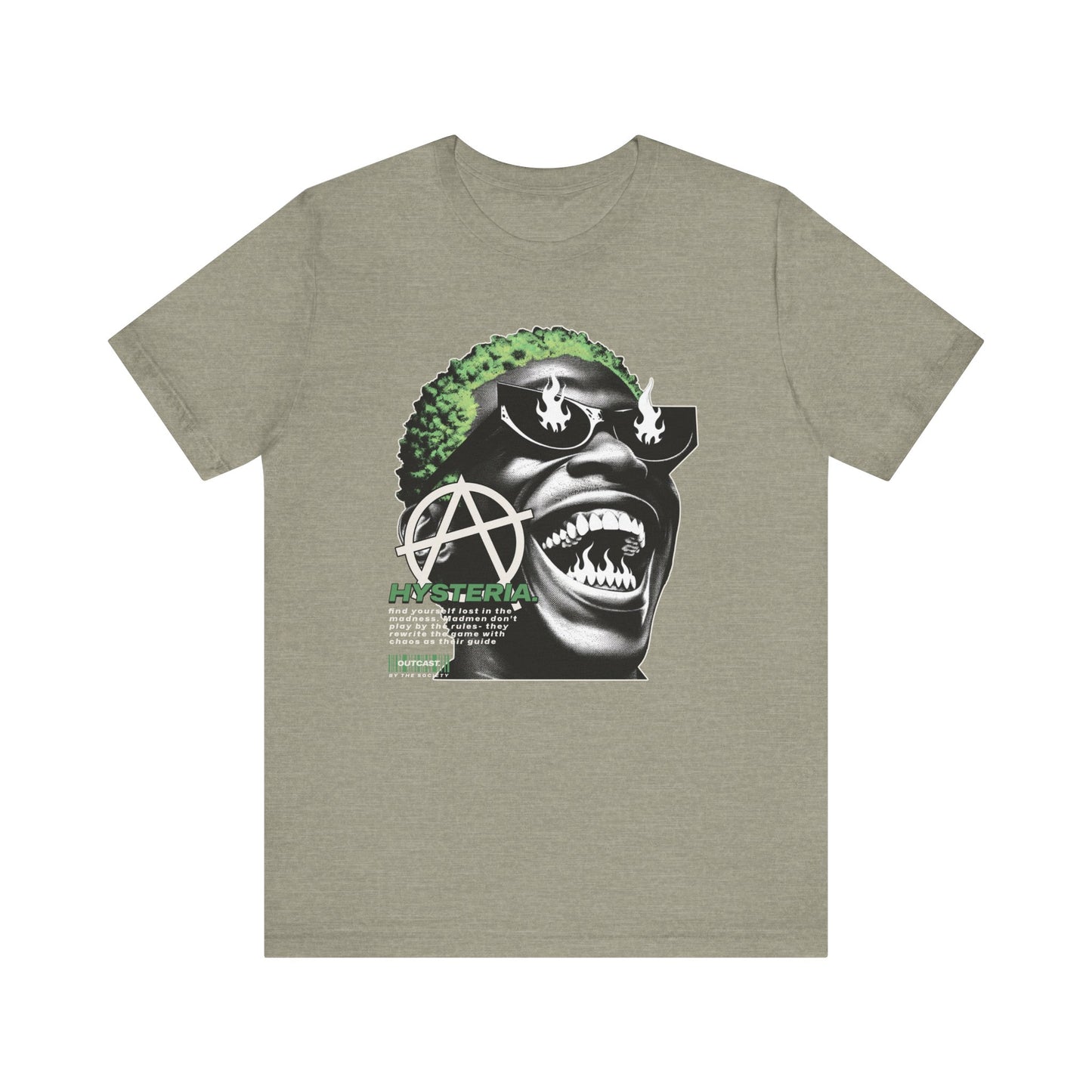 Bold Graphic Tee, Edgy Streetwear Shirt, Urban Casual Wear, Unisex Fashion Top, Gift for Music Lovers, Distinctive Artwork Tee