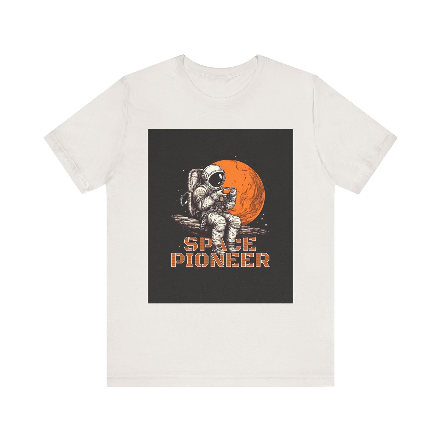 Space Pioneer Unisex Tee - Astronaut Graphic Shirt, Cool Space Themed Gift, Sci-Fi Lover Apparel, Casual Wear, Cosmic Adventure