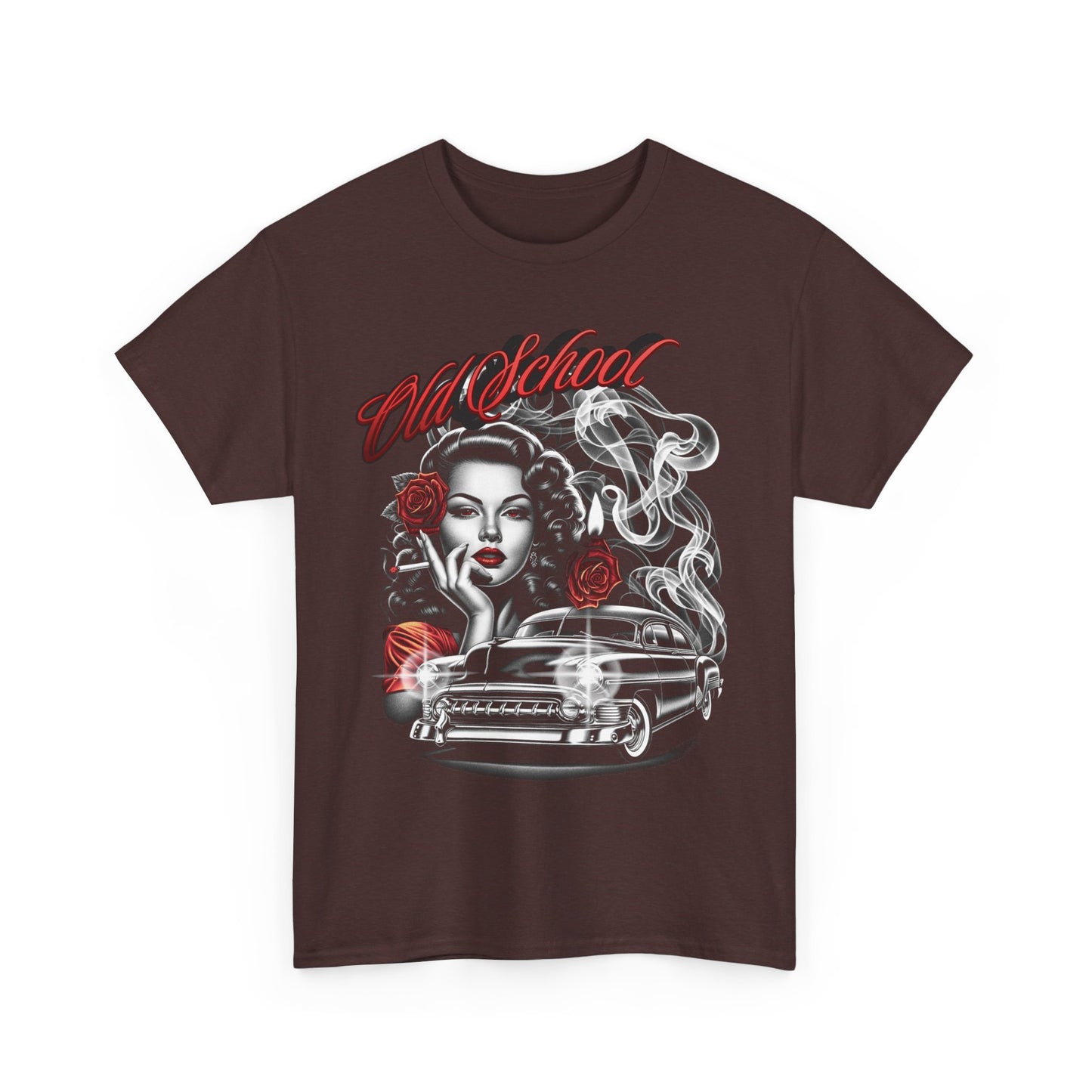 Artistic Unisex Heavy Cotton Tee - Vintage Vibes Graphic, Casual Wear, Music Lover Gift, Street Style Tee, Unisex Shirt