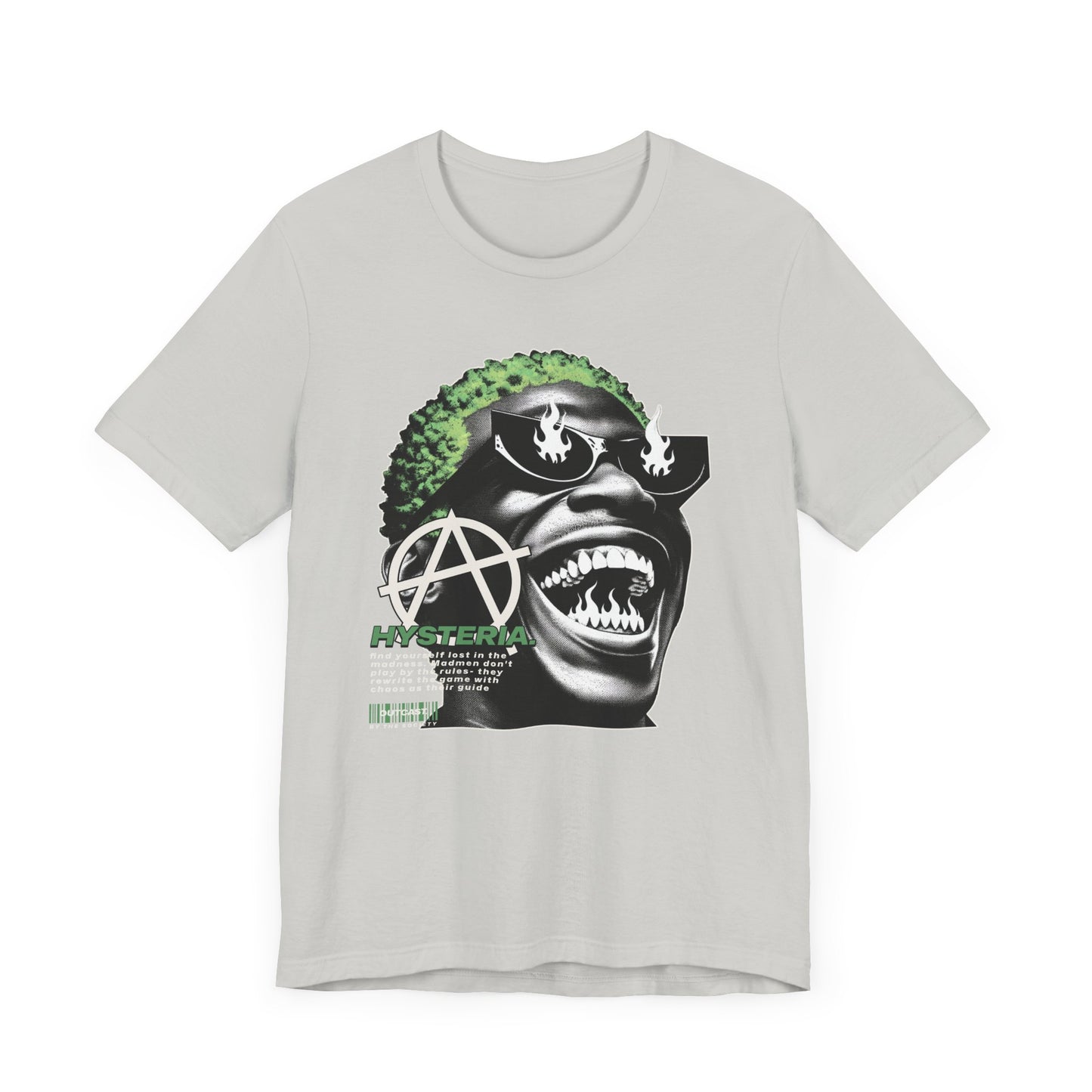 Bold Graphic Tee, Edgy Streetwear Shirt, Urban Casual Wear, Unisex Fashion Top, Gift for Music Lovers, Distinctive Artwork Tee