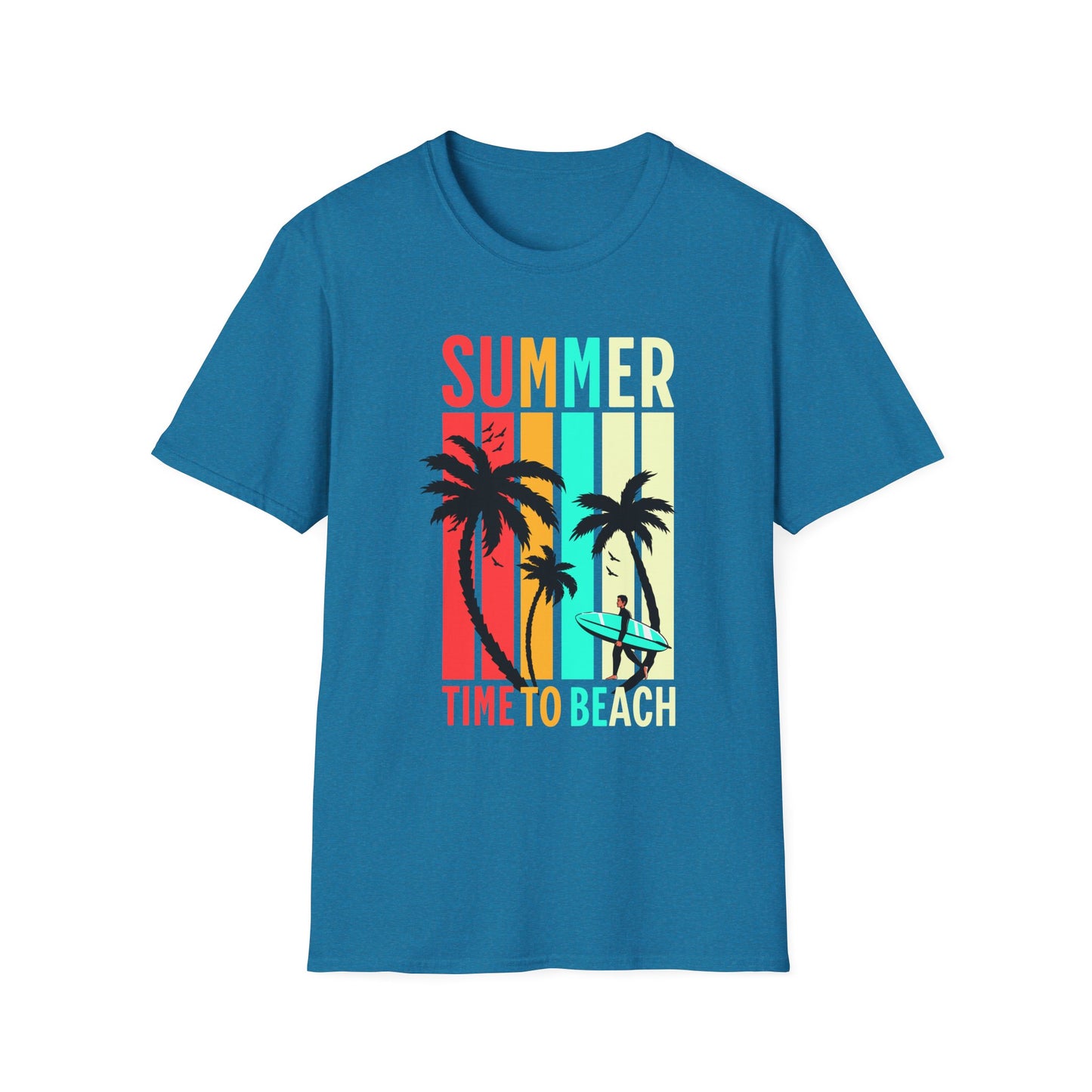 Summer Vibes Unisex T-Shirt, Beach Party Shirt, Casual Wear, Gift for Friends, Vacation Outfit, Coaster Inspired Design