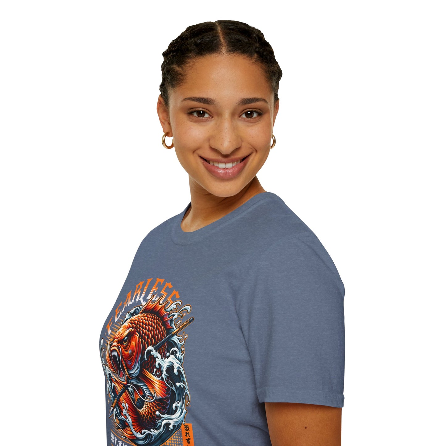 Fearless Koi Unisex Softstyle T-Shirt - Inspirational Gift, Casual Wear, Everyday Comfort, Success Apparel, Relaxed Fit