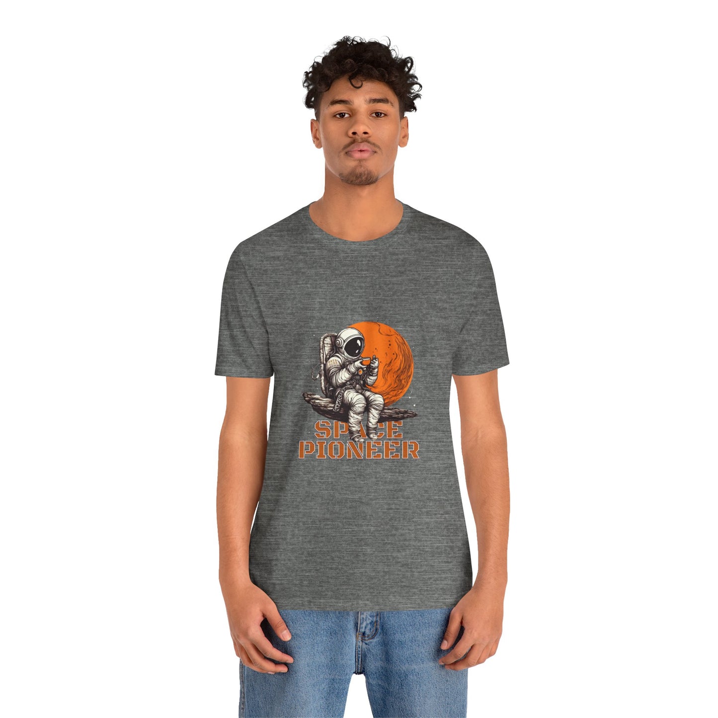 Space Pioneer Astronaut Tee, Cosmic Shirt, Gift for Astro Lovers, Unisex Graphic Tee, Sci-Fi T-Shirt, Casual Spacewear