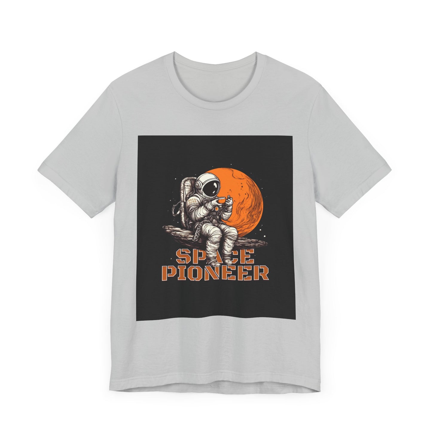 Space Pioneer Unisex Tee - Astronaut Graphic Shirt, Cool Space Themed Gift, Sci-Fi Lover Apparel, Casual Wear, Cosmic Adventure