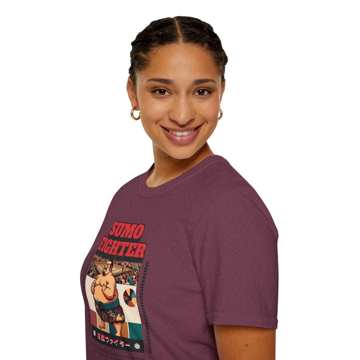 Sumo Fighter Graphic Tee | Fun Unisex T-Shirt for Sports Fans, Unique Gift, Casual Style, Anime Lovers, Vintage Aesthetic
