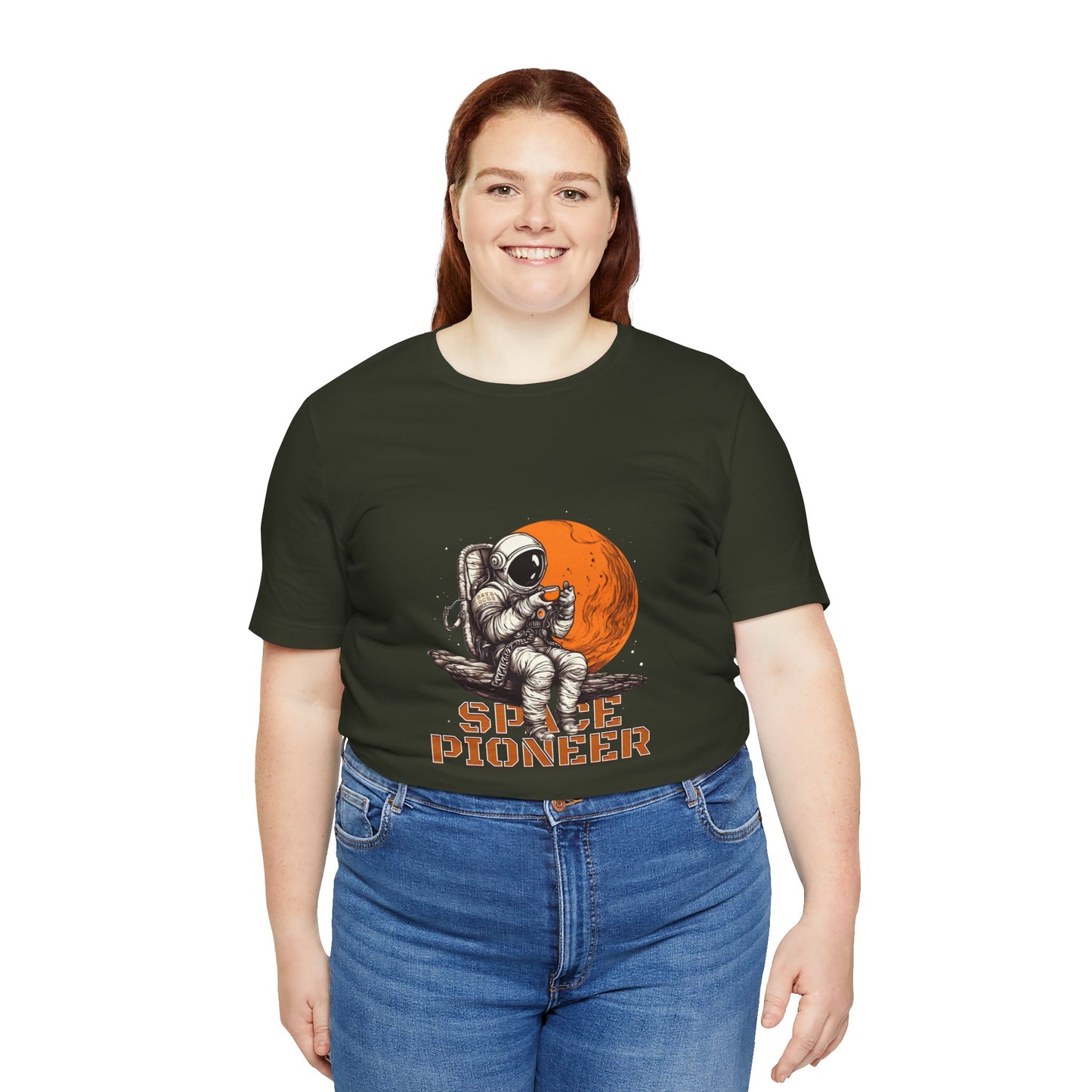 Space Pioneer Astronaut Tee, Cosmic Shirt, Gift for Astro Lovers, Unisex Graphic Tee, Sci-Fi T-Shirt, Casual Spacewear