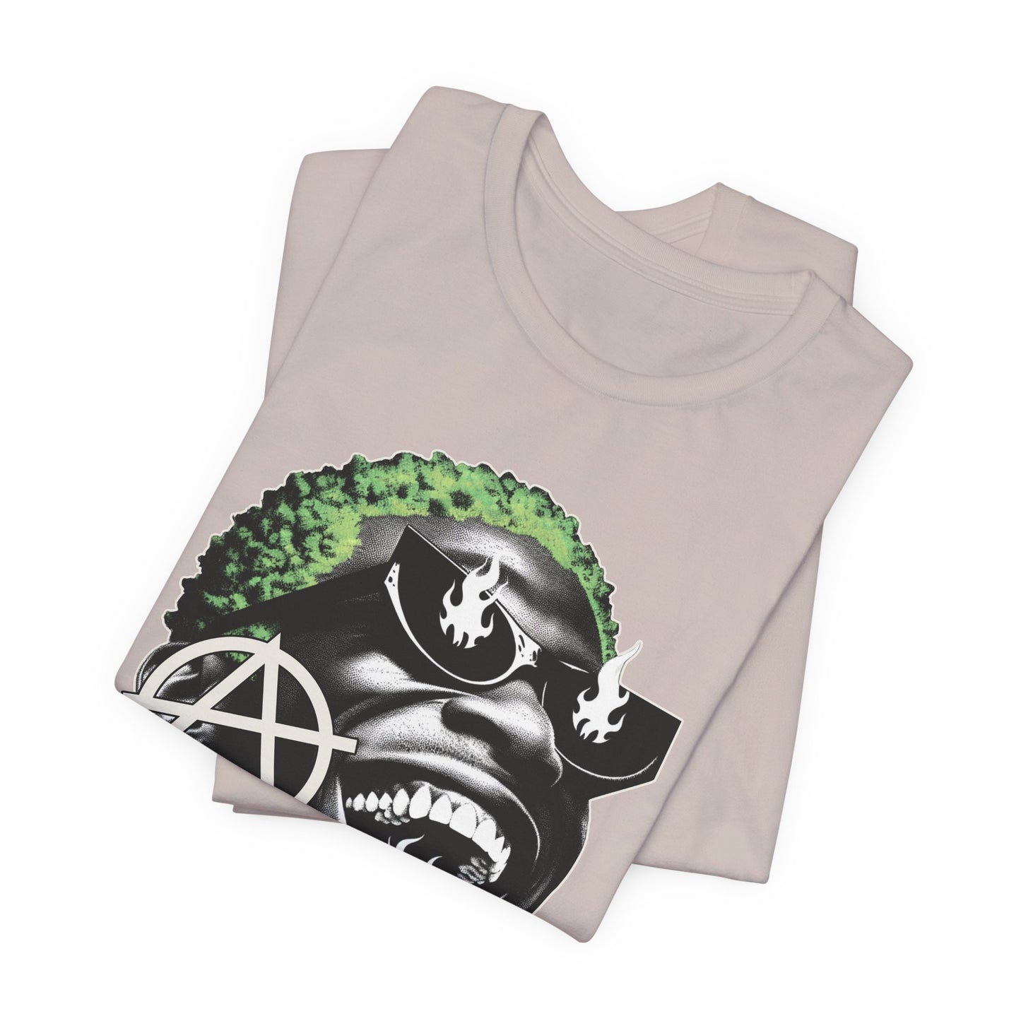 Bold Graphic Tee, Edgy Streetwear Shirt, Urban Casual Wear, Unisex Fashion Top, Gift for Music Lovers, Distinctive Artwork Tee